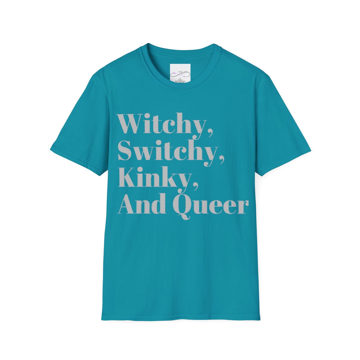 Witchy, Switchy, Kinky, and Queer Unisex Softstyle T-Shirt