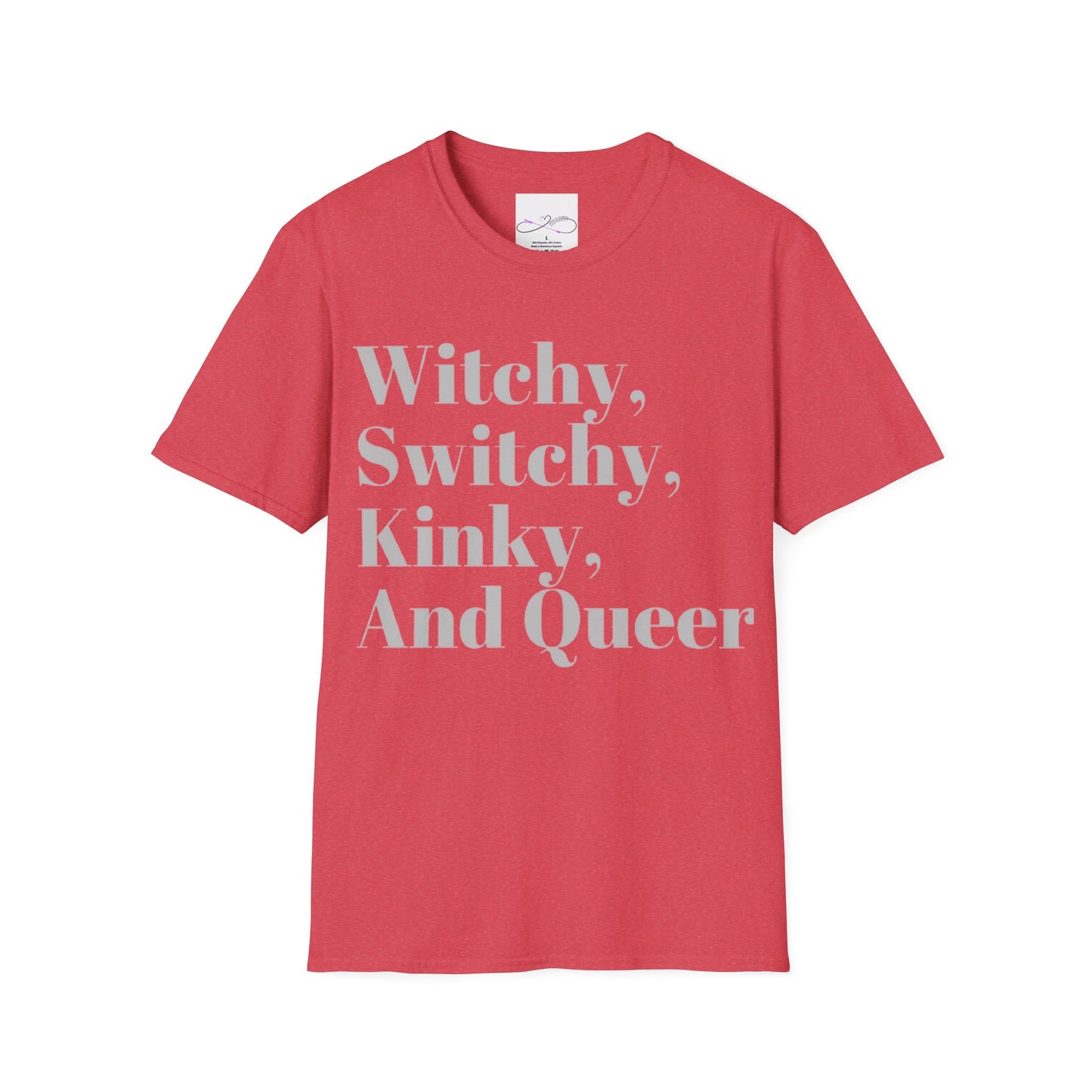 Witchy, Switchy, Kinky, and Queer Unisex Softstyle T-Shirt