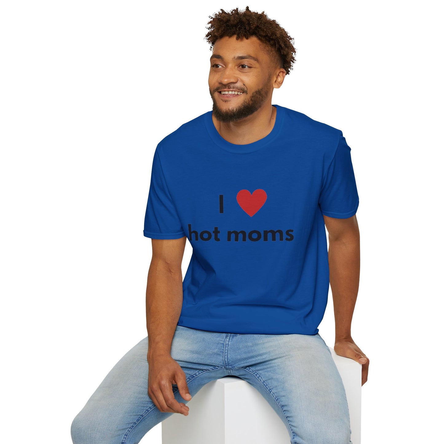 I Love Hot Moms Unisex Softstyle T-Shirt