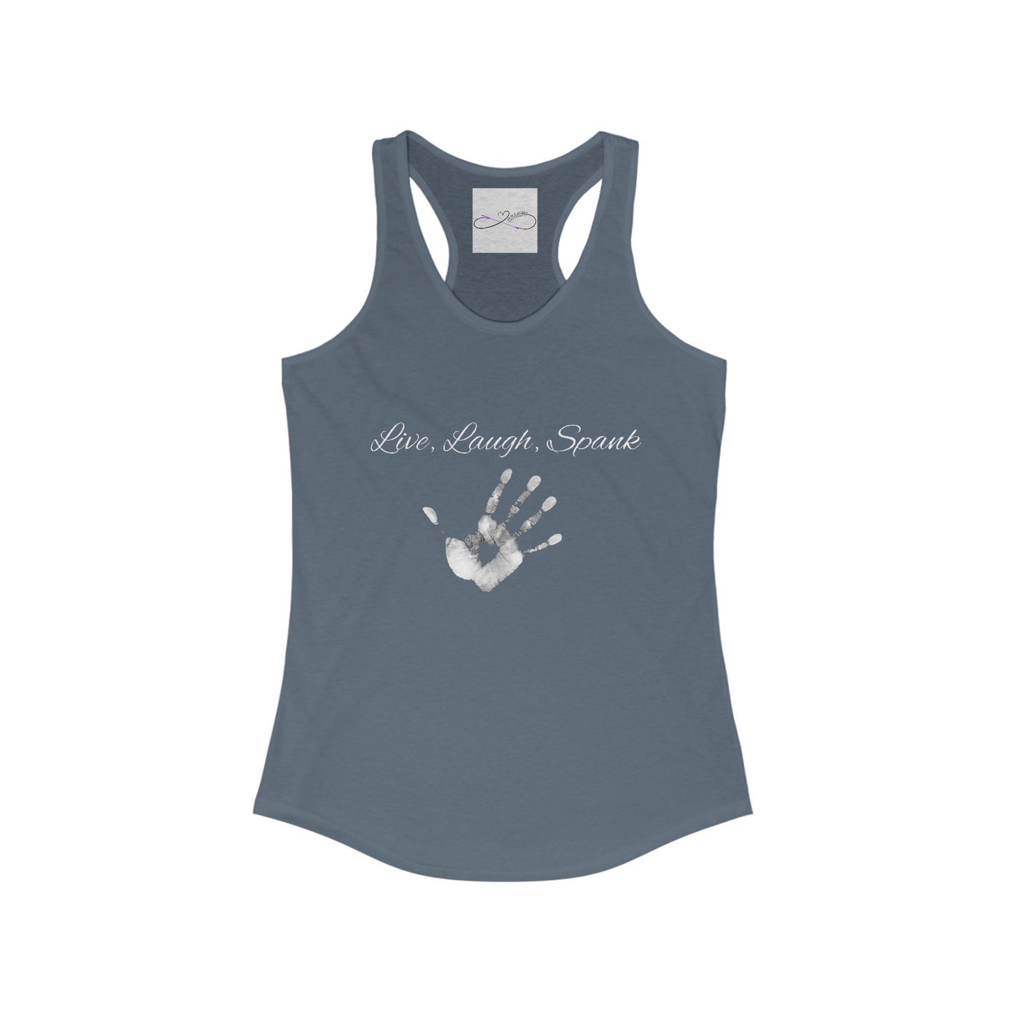 Live, Laugh, Spank Racerback Tank