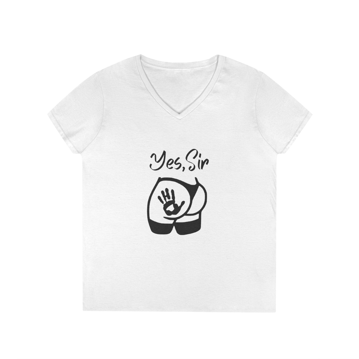 Yes, Sir V-Neck T-Shirt