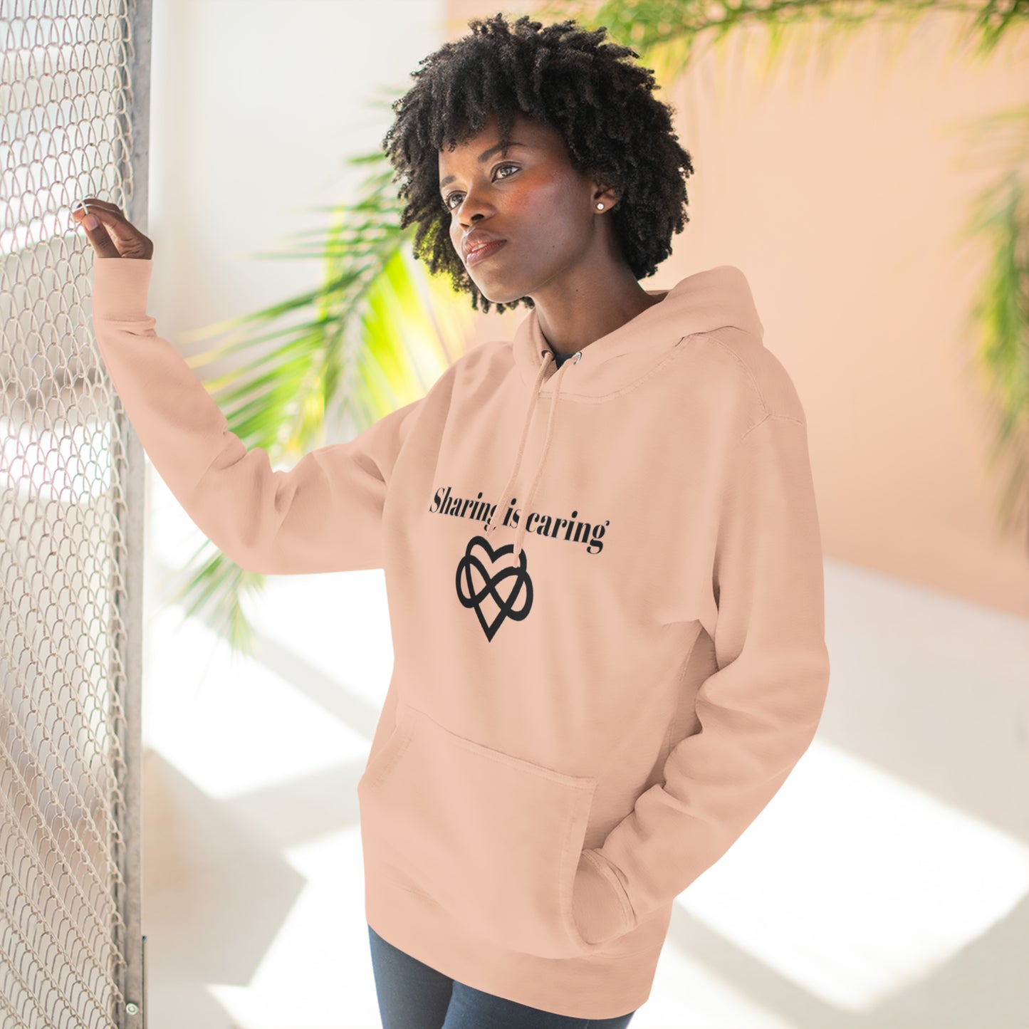 Sharing is Caring Poly Unisex Pullover Hoodie