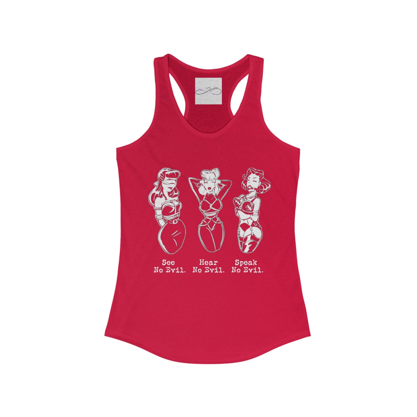 See, Hear, Speak No Evil Women's Racerback Tank