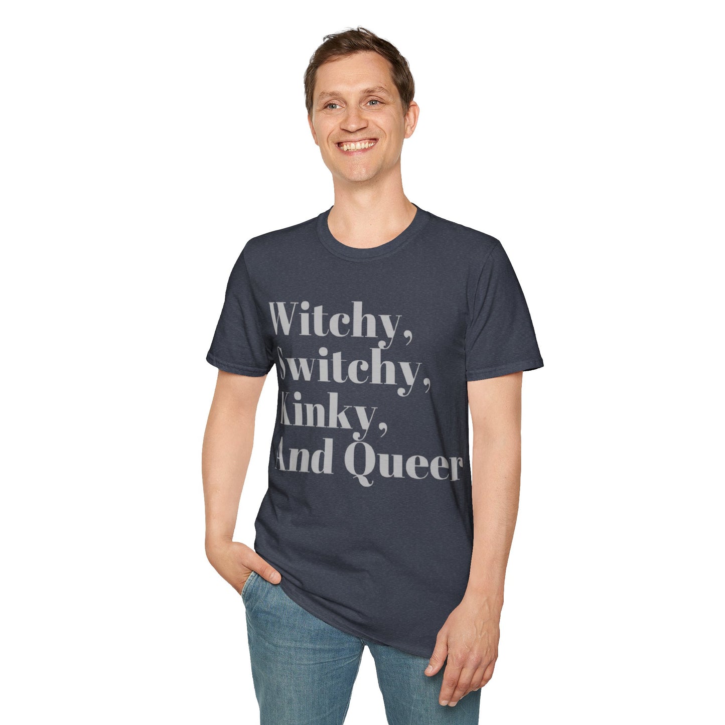 Witchy, Switchy, Kinky, and Queer Unisex Softstyle T-Shirt