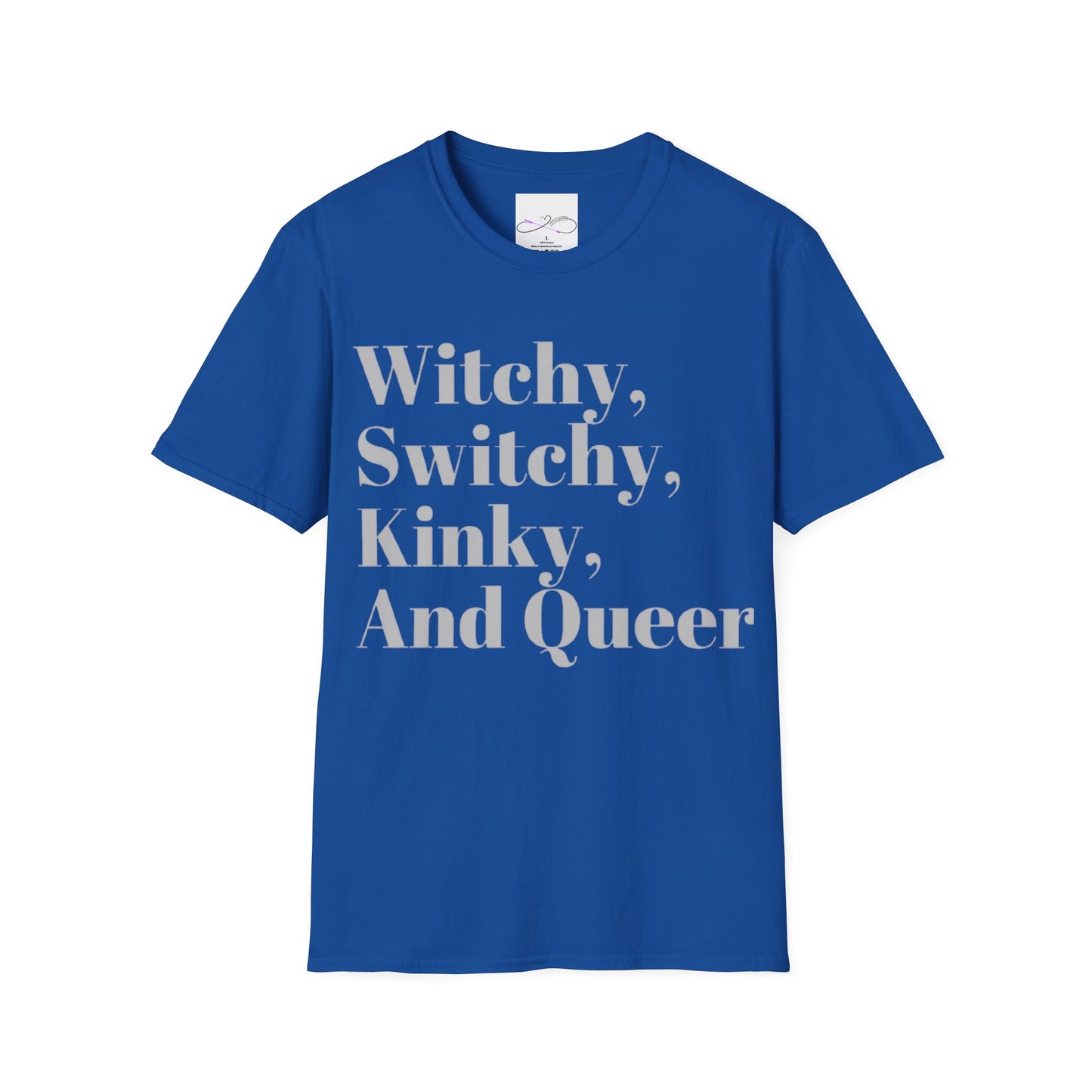 Witchy, Switchy, Kinky, and Queer Unisex Softstyle T-Shirt