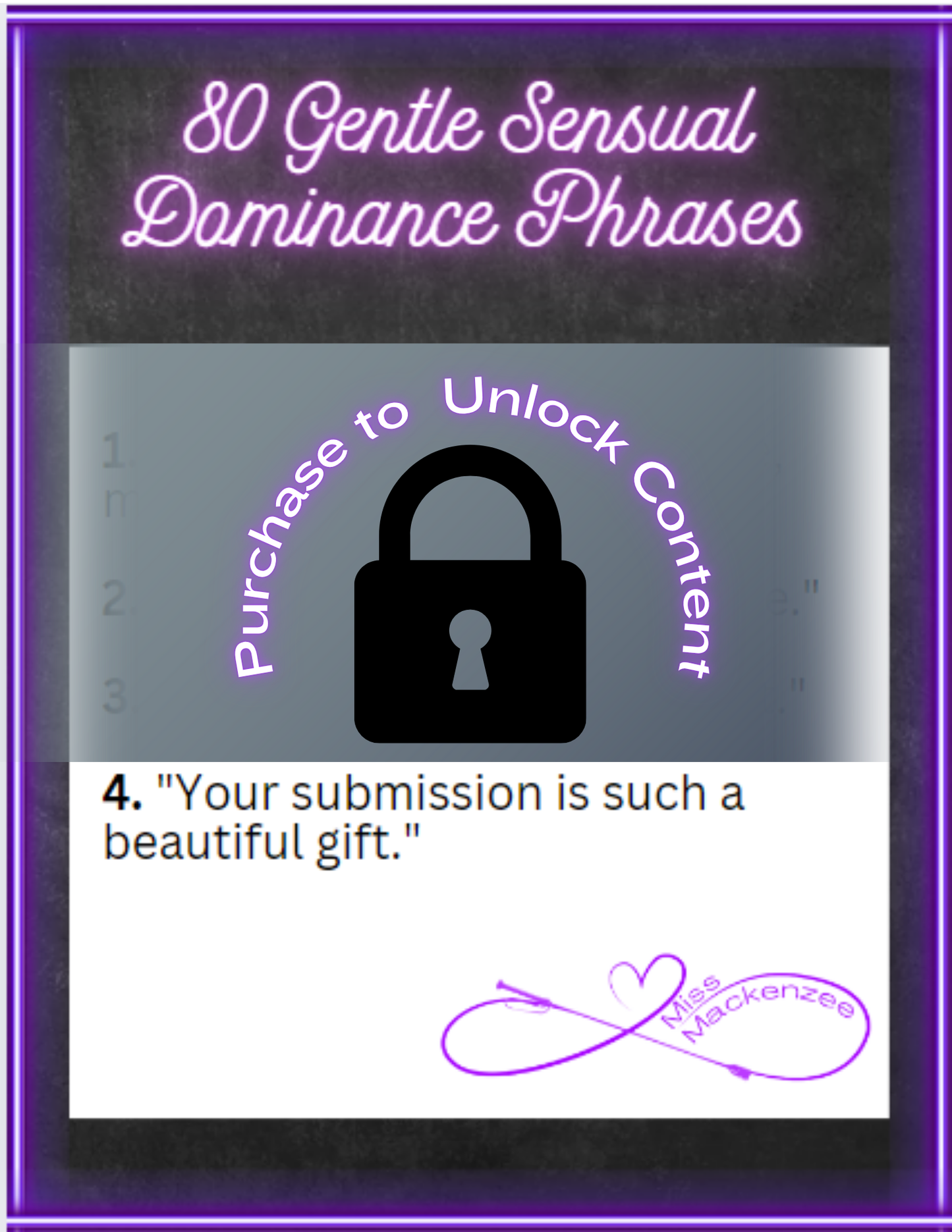 80 Gentle Sensual Dominance Phrases