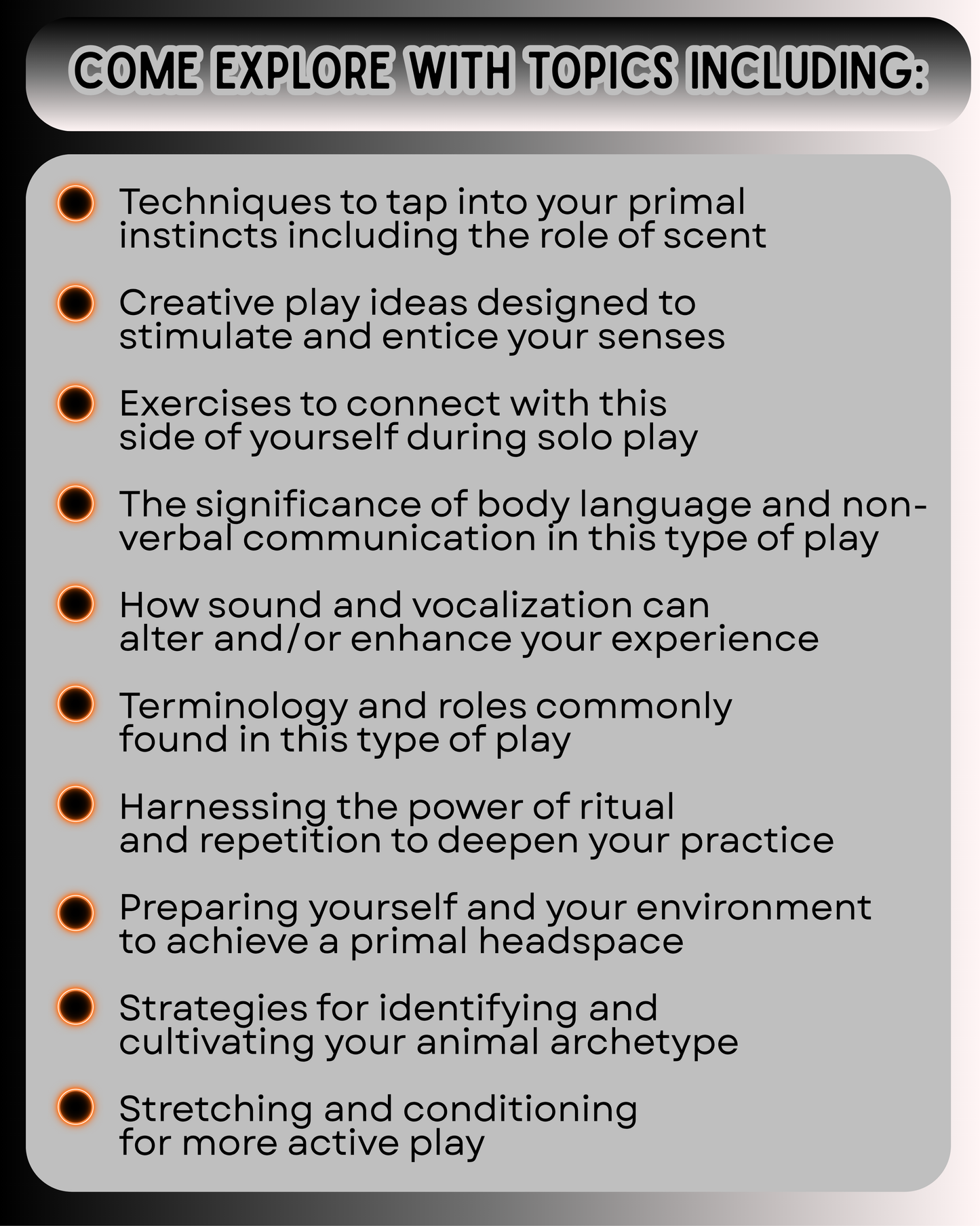 The Animal Within: Primal Play 101