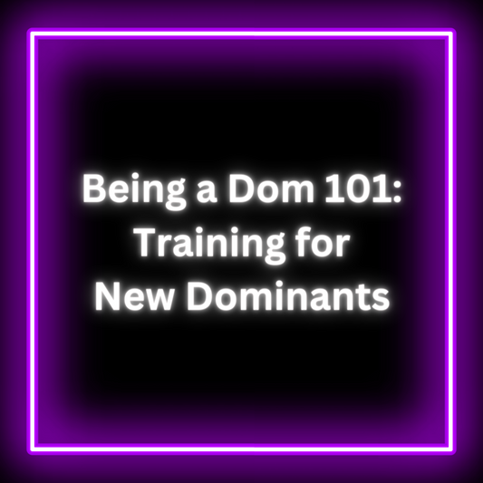 Being a Dom 101: Training for New Dominants