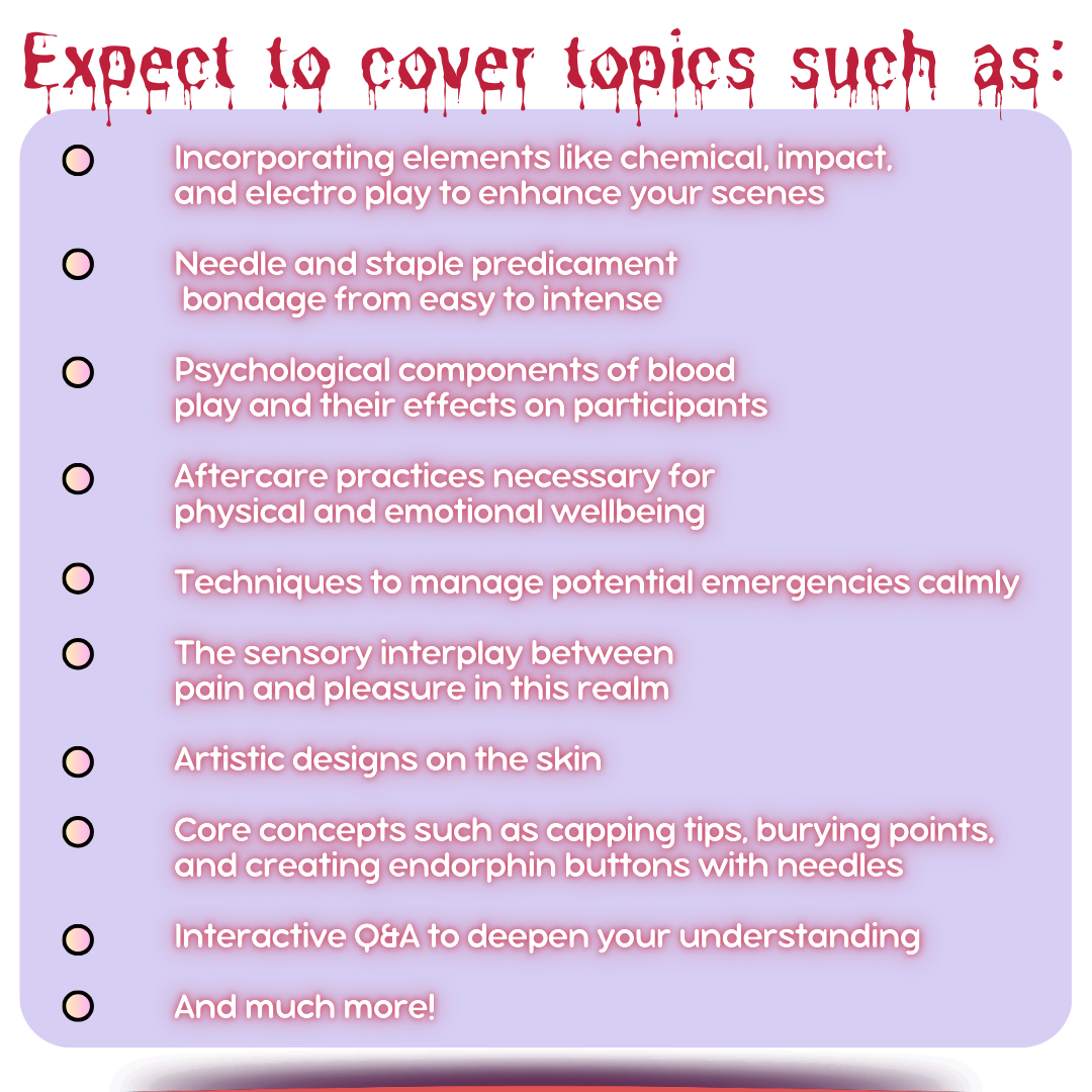 Out for Blood: A Sharps Play Intensive