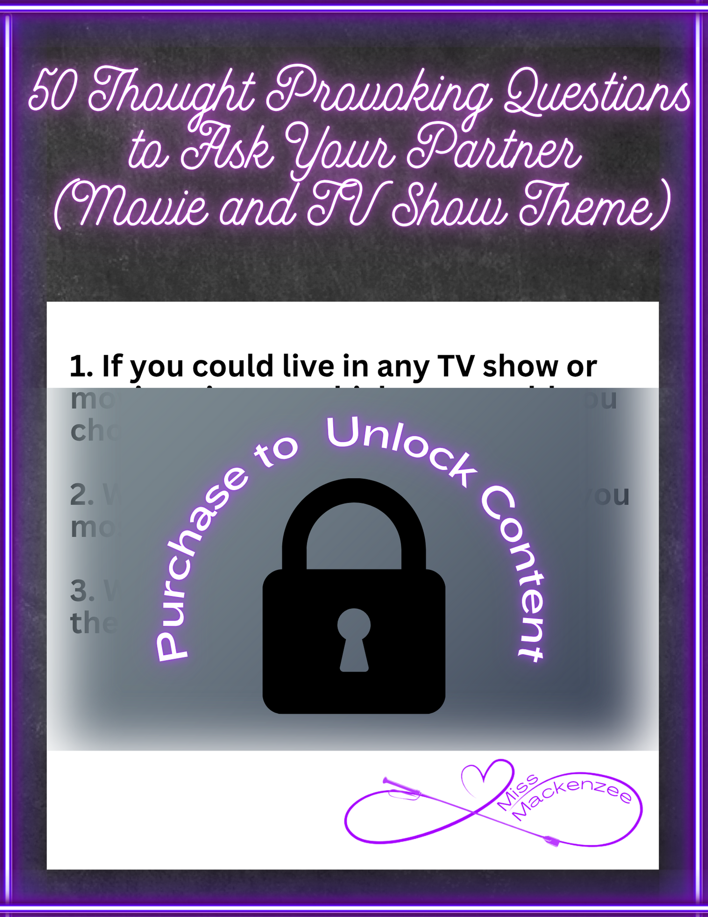 50 Thought Provoking Questions to Ask Your Partner (Movie and TV Show Theme)
