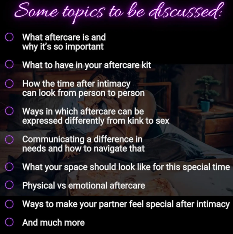 Caring for Your Partner After Intimacy