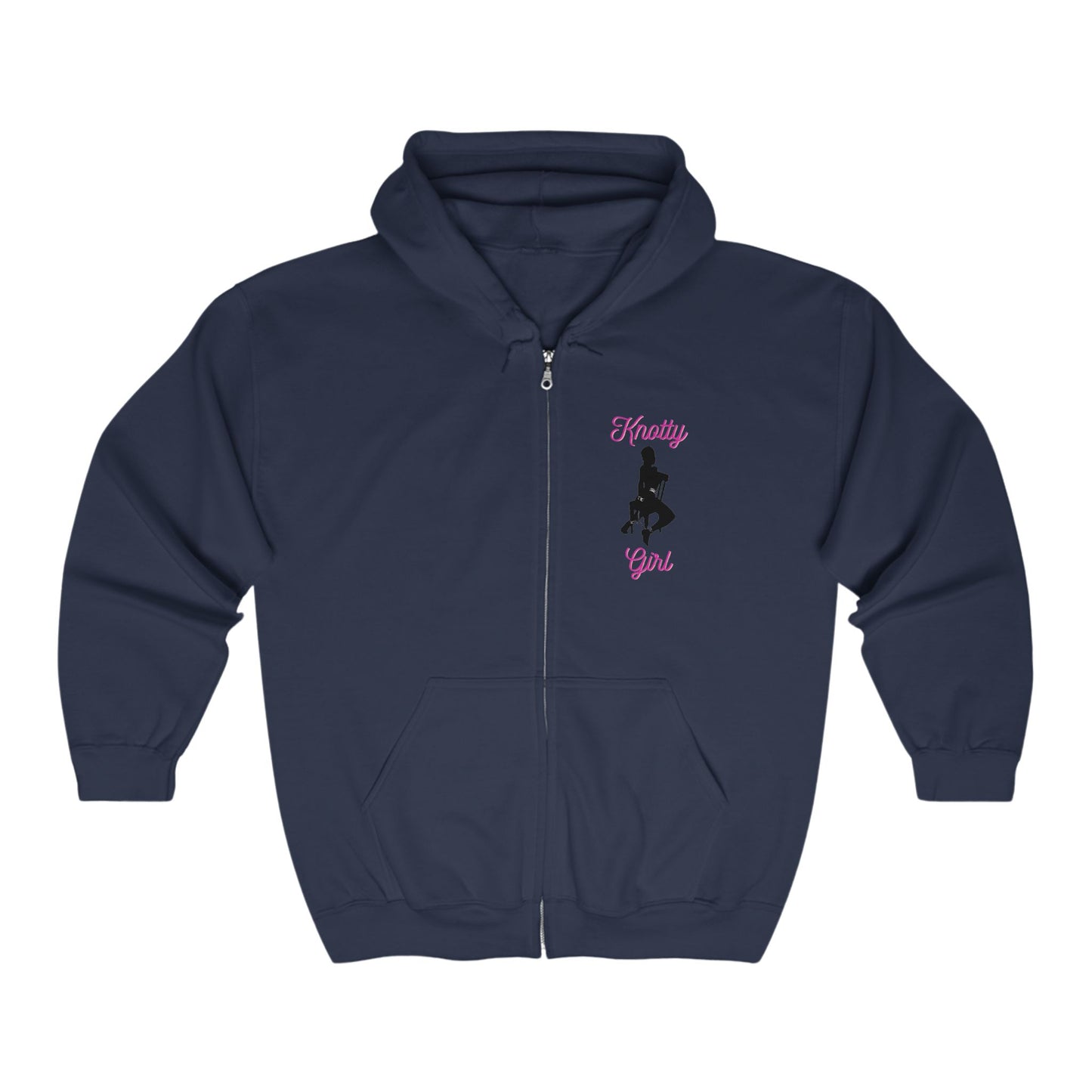 Knotty Girl Unisex Full Zip Hooded Sweatshirt