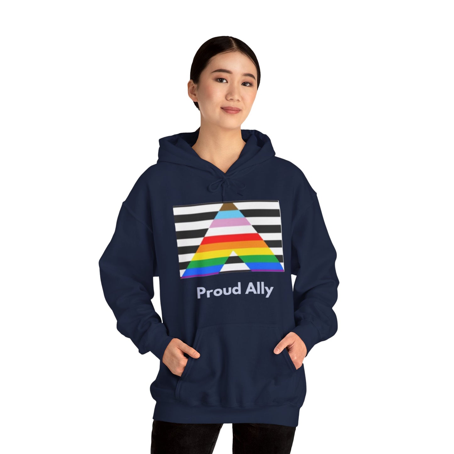 Proud Ally Unisex Hooded Sweatshirt