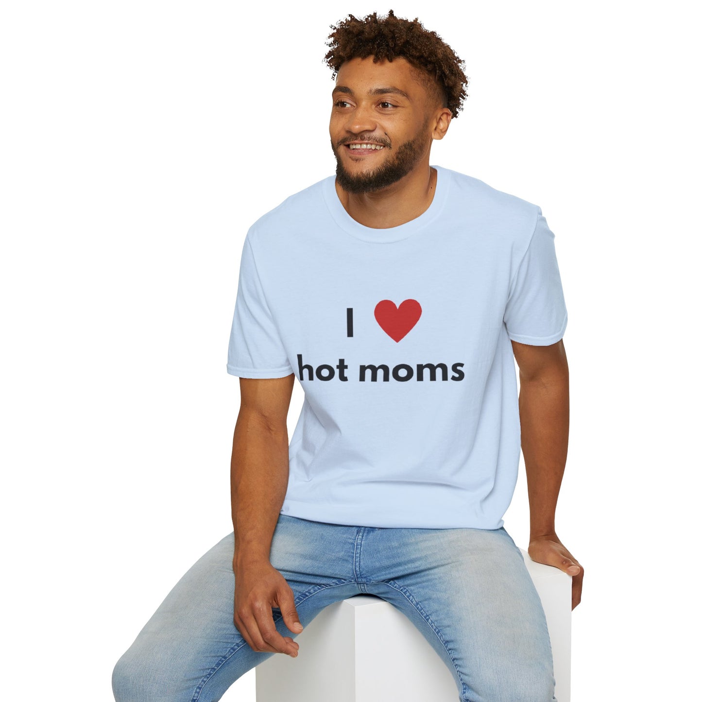 I Love Hot Moms Unisex Softstyle T-Shirt