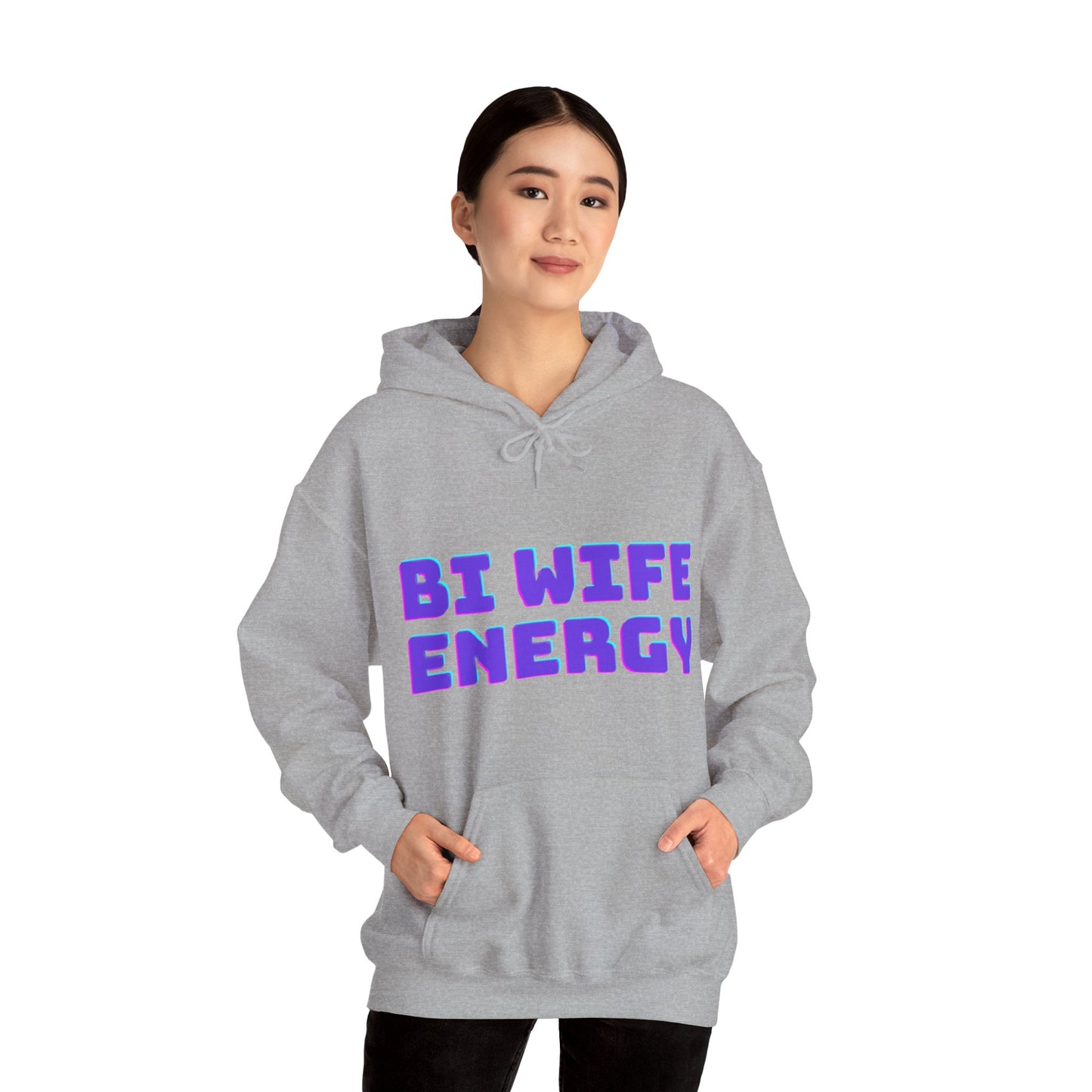 Bi Wife Energy Unisex Hooded Sweatshirt