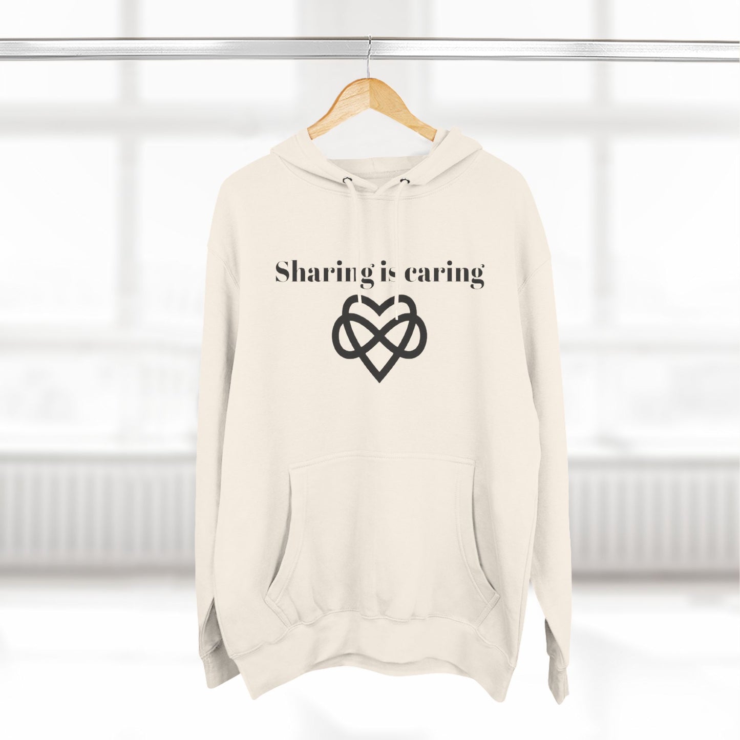 Sharing is Caring Poly Unisex Pullover Hoodie