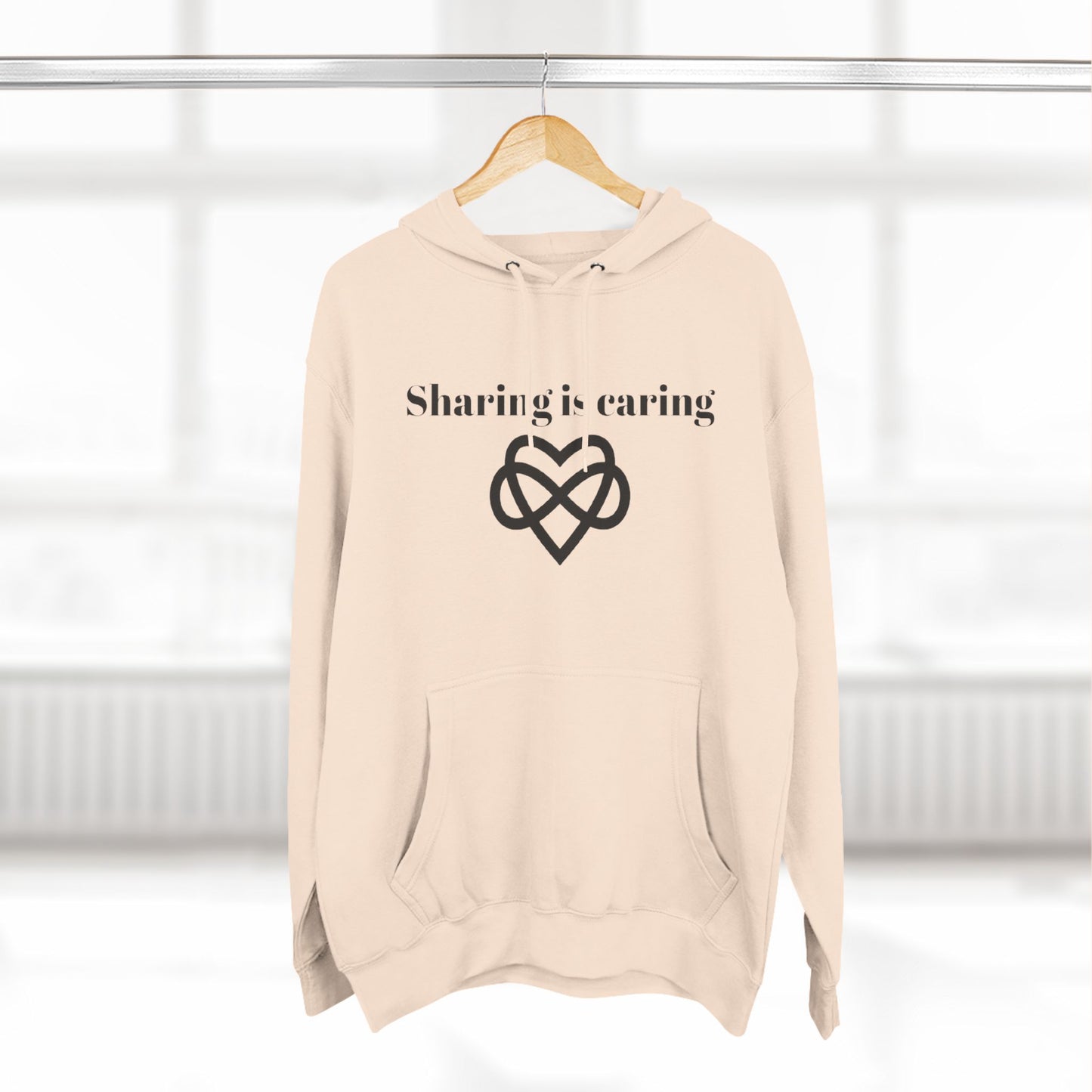 Sharing is Caring Poly Unisex Pullover Hoodie