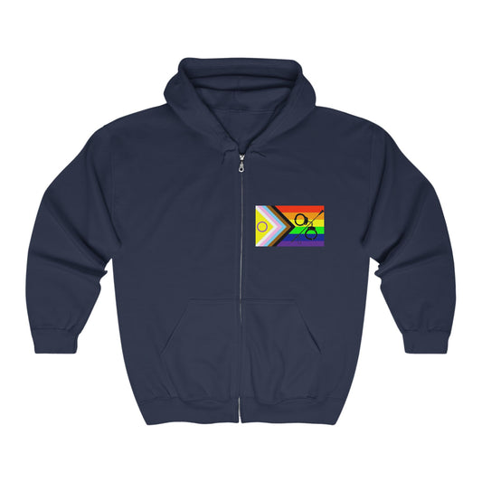 Kink Pride Unisex Full Zip Hooded Sweatshirt