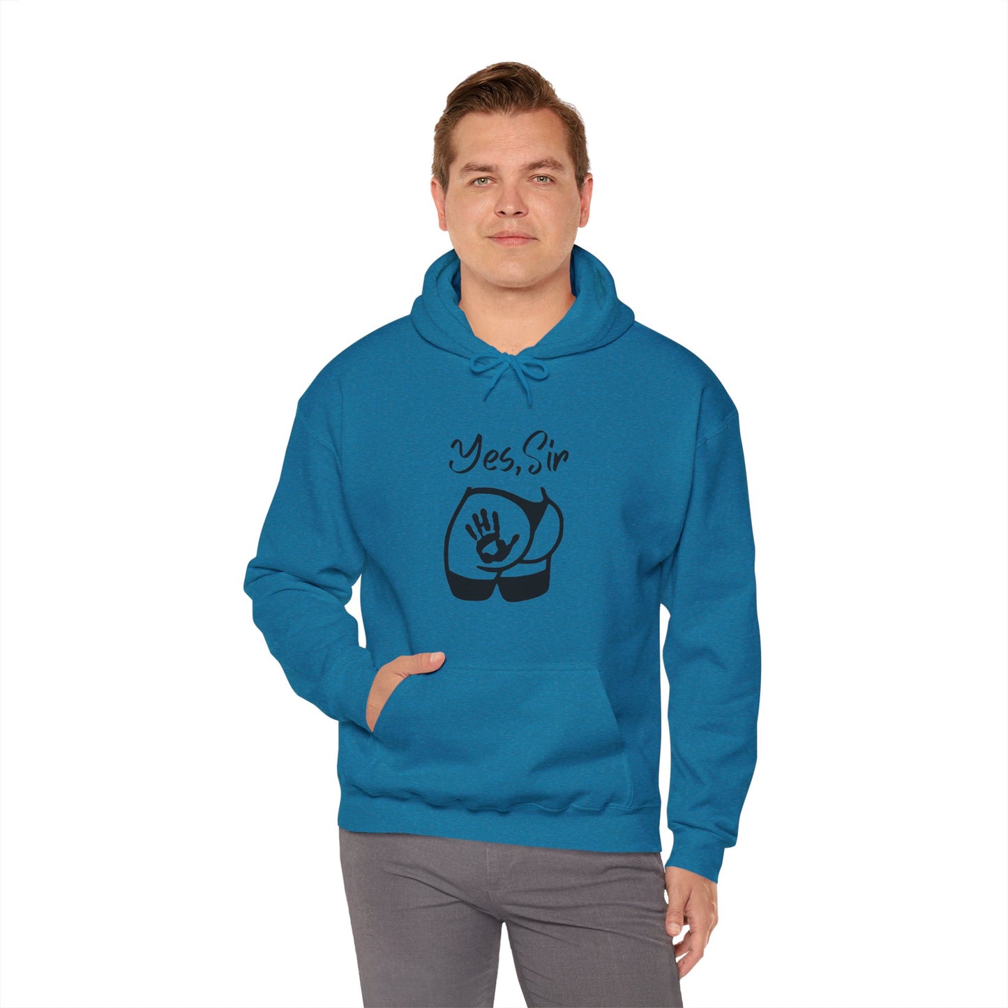 Yes Sir Unisex Hooded Sweatshirt