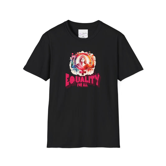 Equality for All Unisex Softstyle T-Shirt - Empowerment Tee, Social Justice Shirt, Vibrant Graphic Top, Gift for Activists, Casual Wear