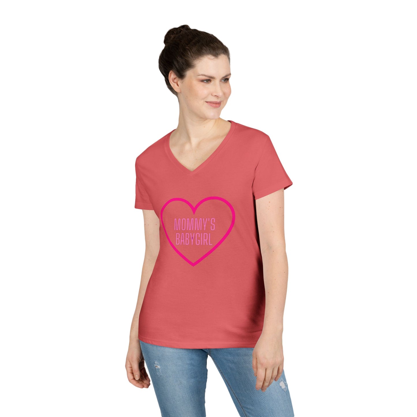 Mommy's Babygirl V-Neck T-Shirt