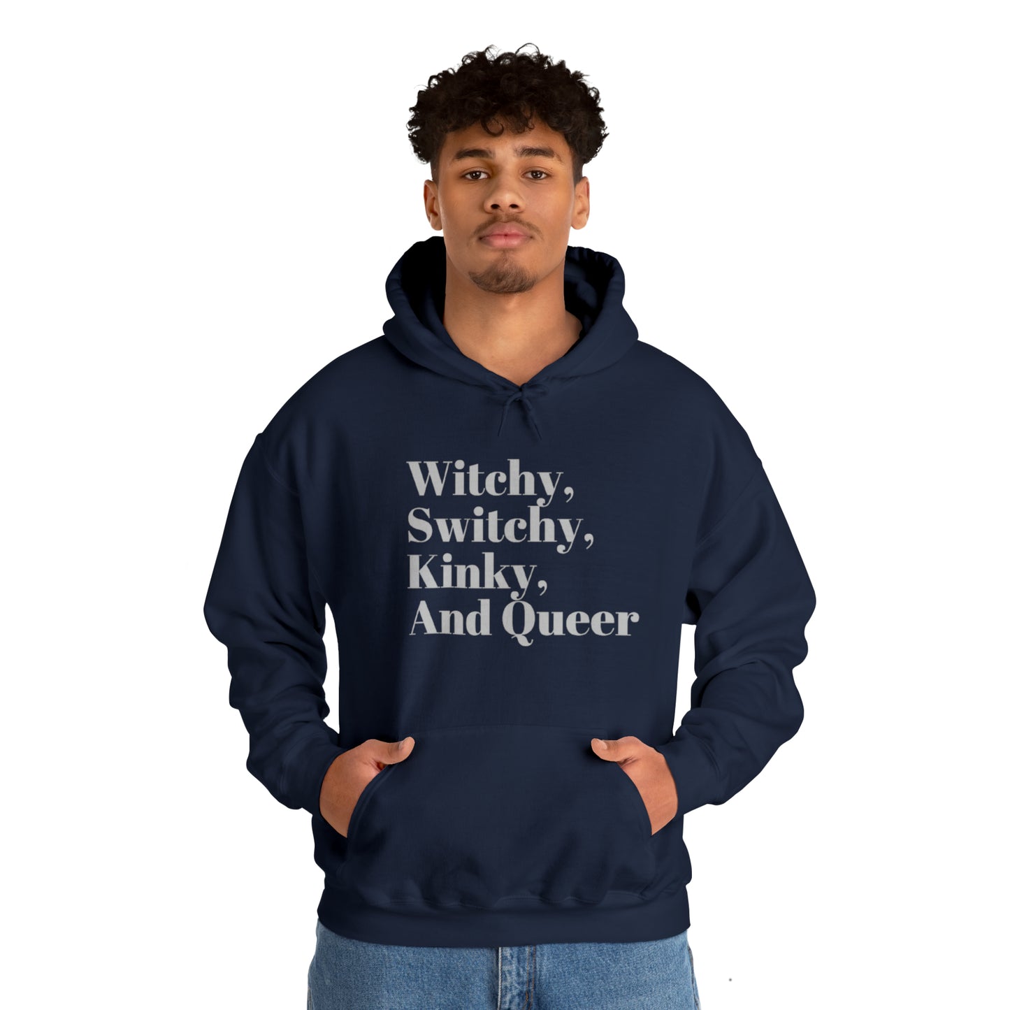 Witchy, Switchy, Kinky, and Queer Unisex Hooded Sweatshirt