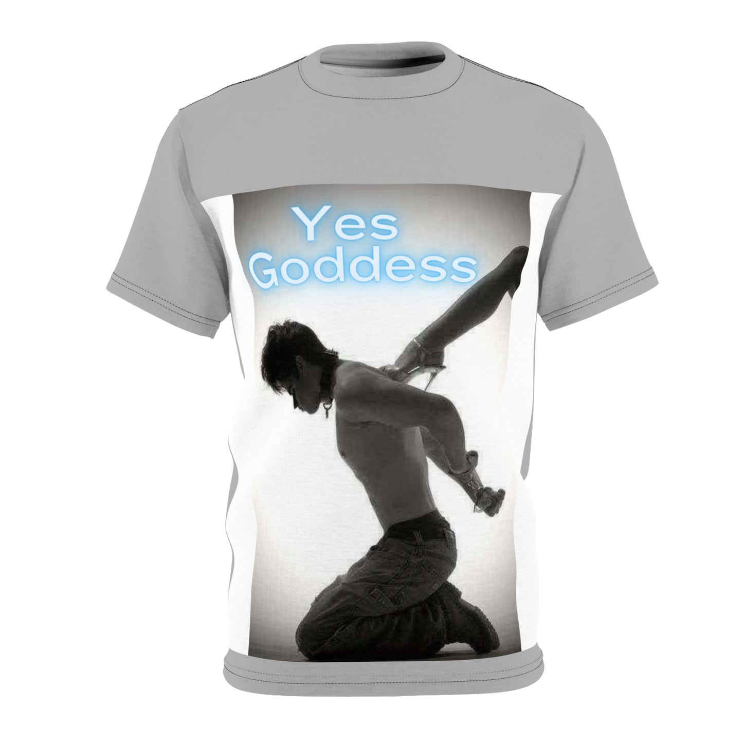 Yes, Goddess Unisex Cut & Sew Tee (AOP)