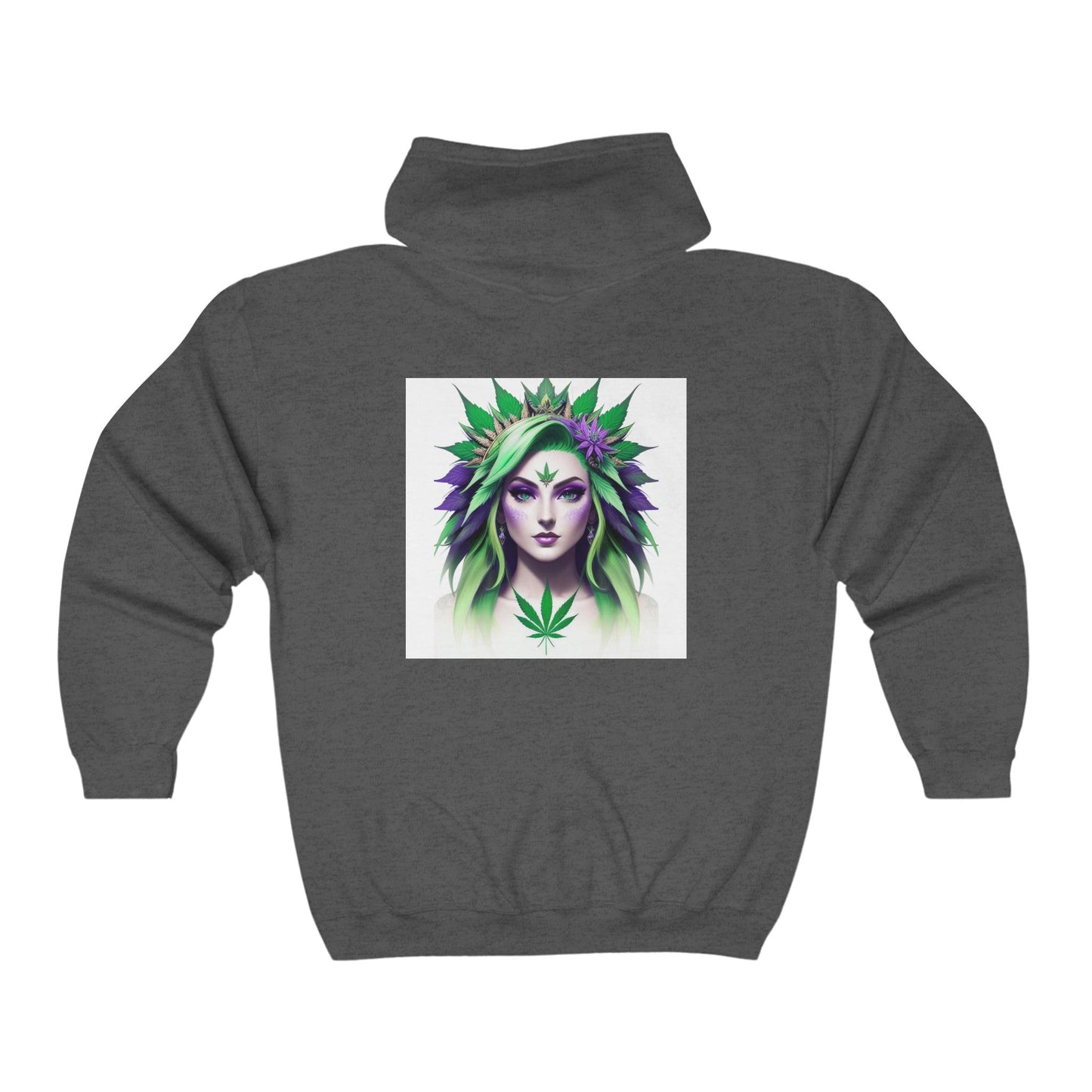 Ganja Goddess Unisex Full Zip Hooded Sweatshirt