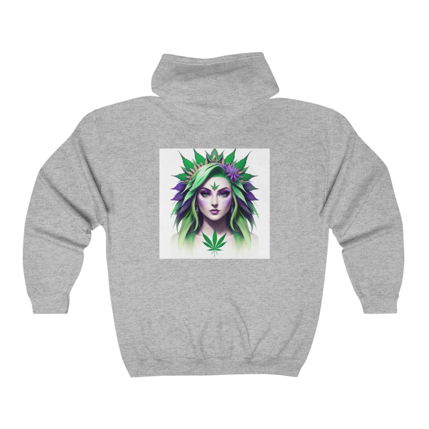 Ganja Goddess Unisex Full Zip Hooded Sweatshirt