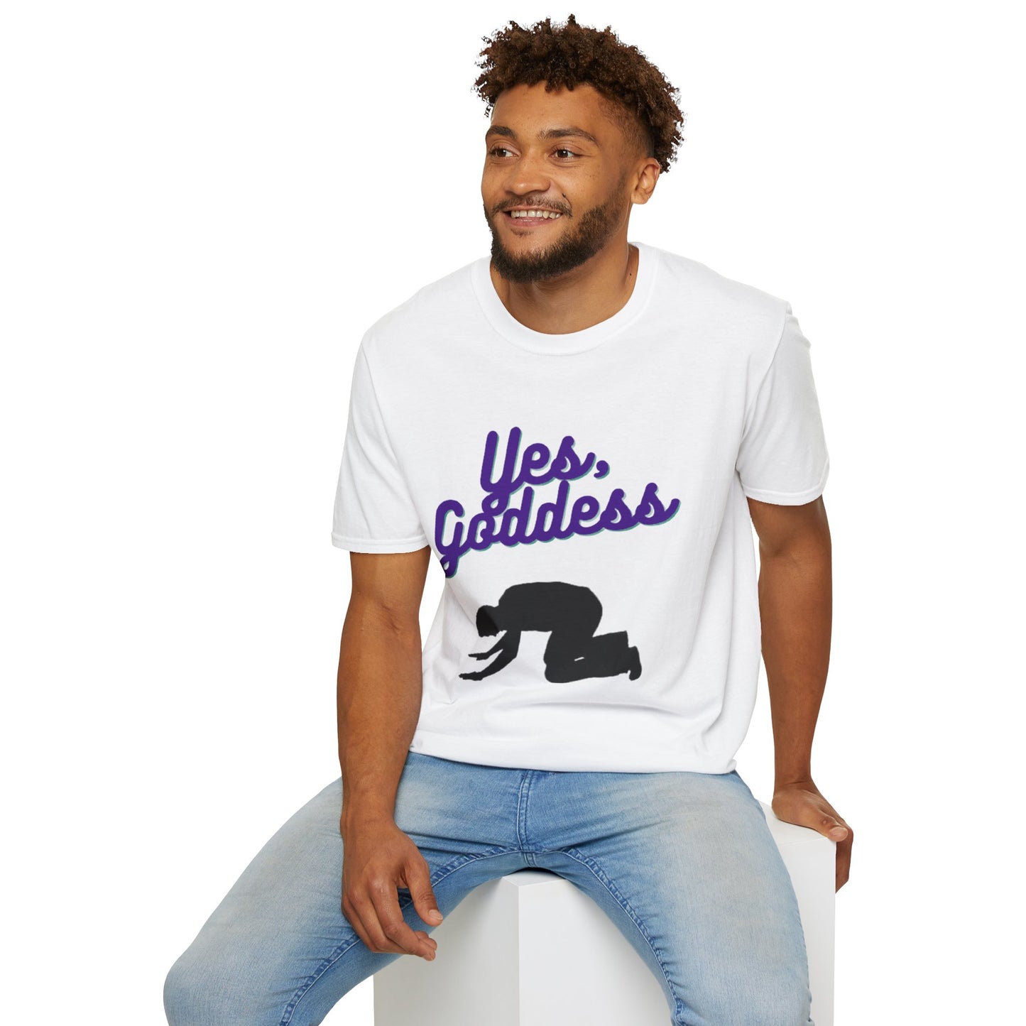 Yes, Goddess Unisex Softstyle T-Shirt