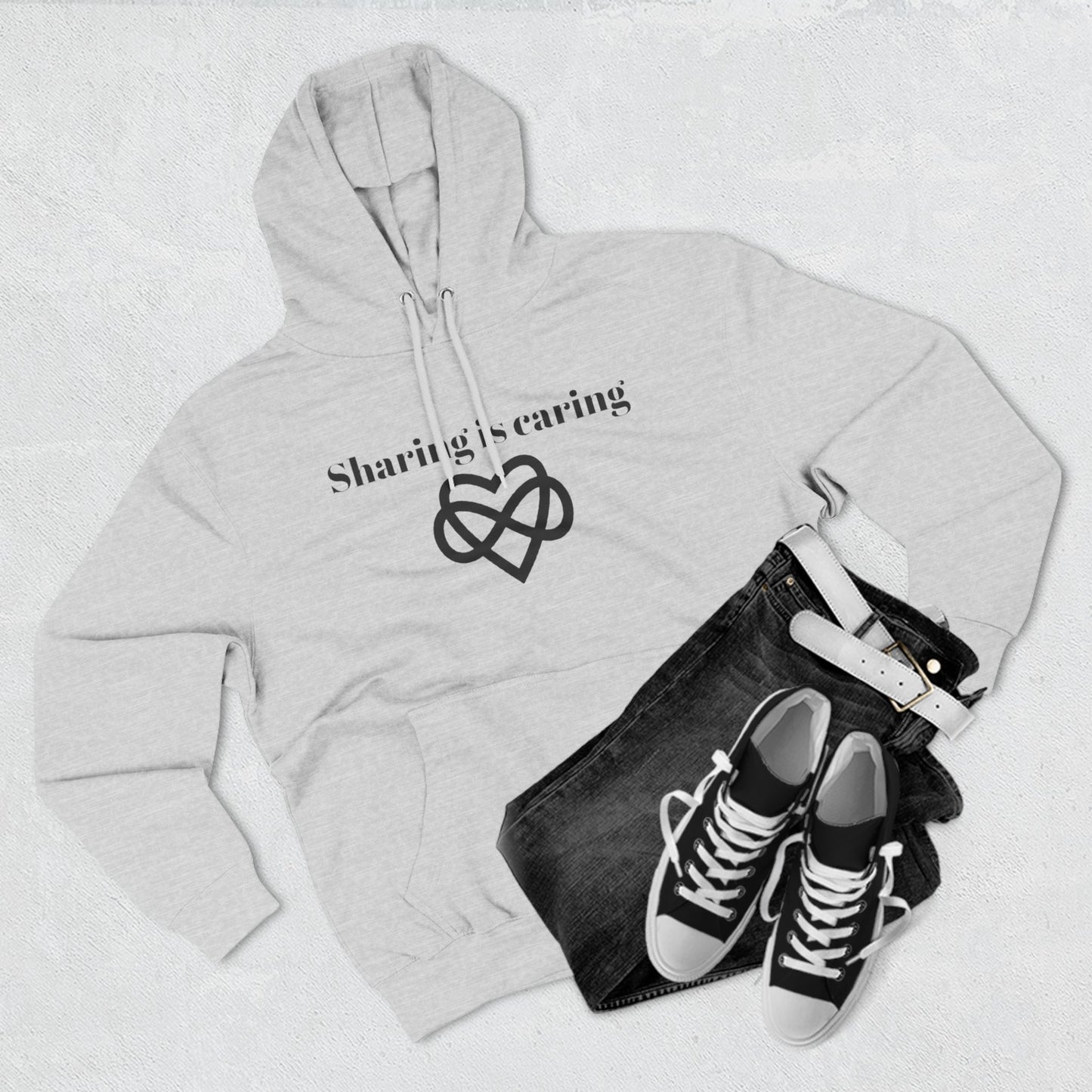 Sharing is Caring Poly Unisex Pullover Hoodie