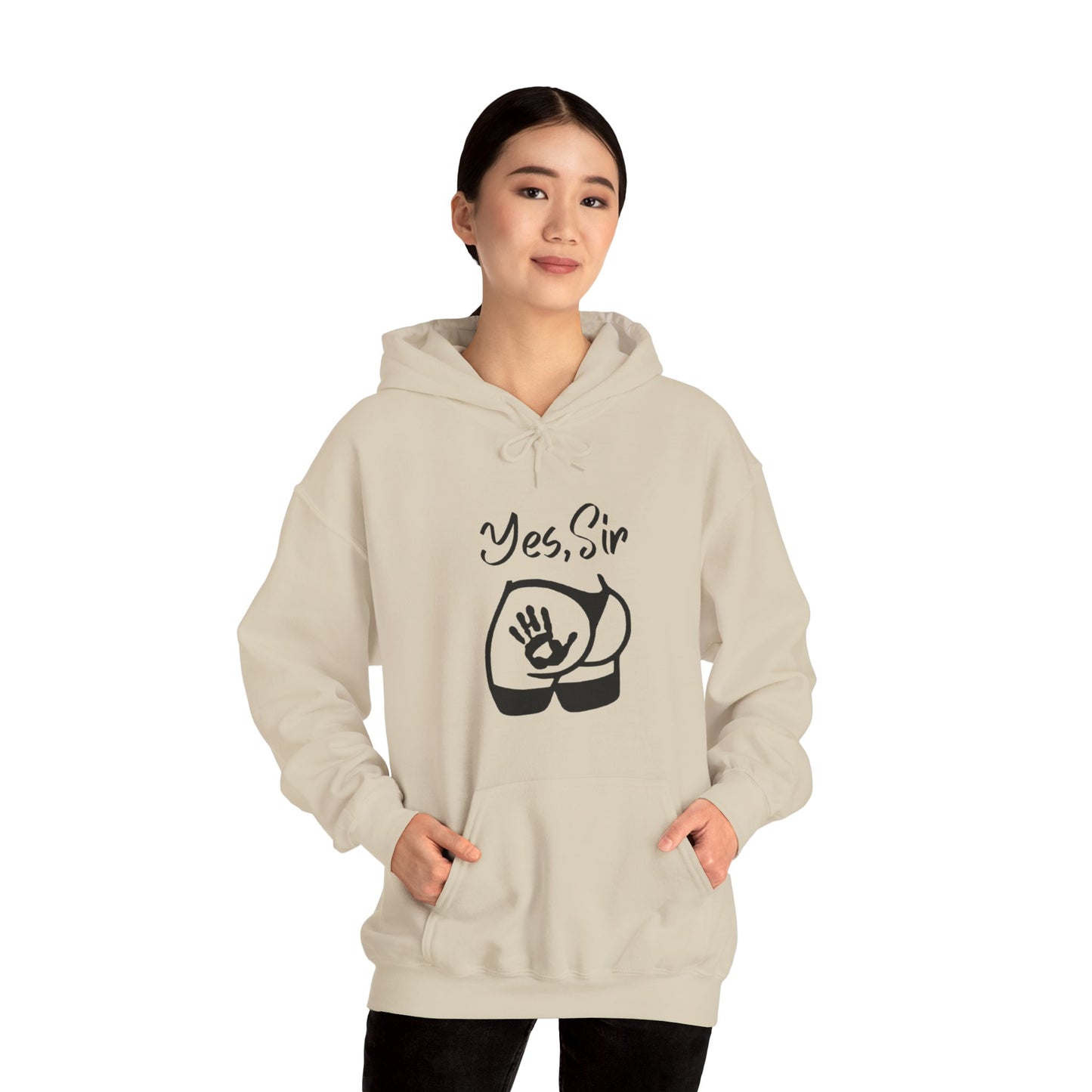 Yes Sir Unisex Hooded Sweatshirt