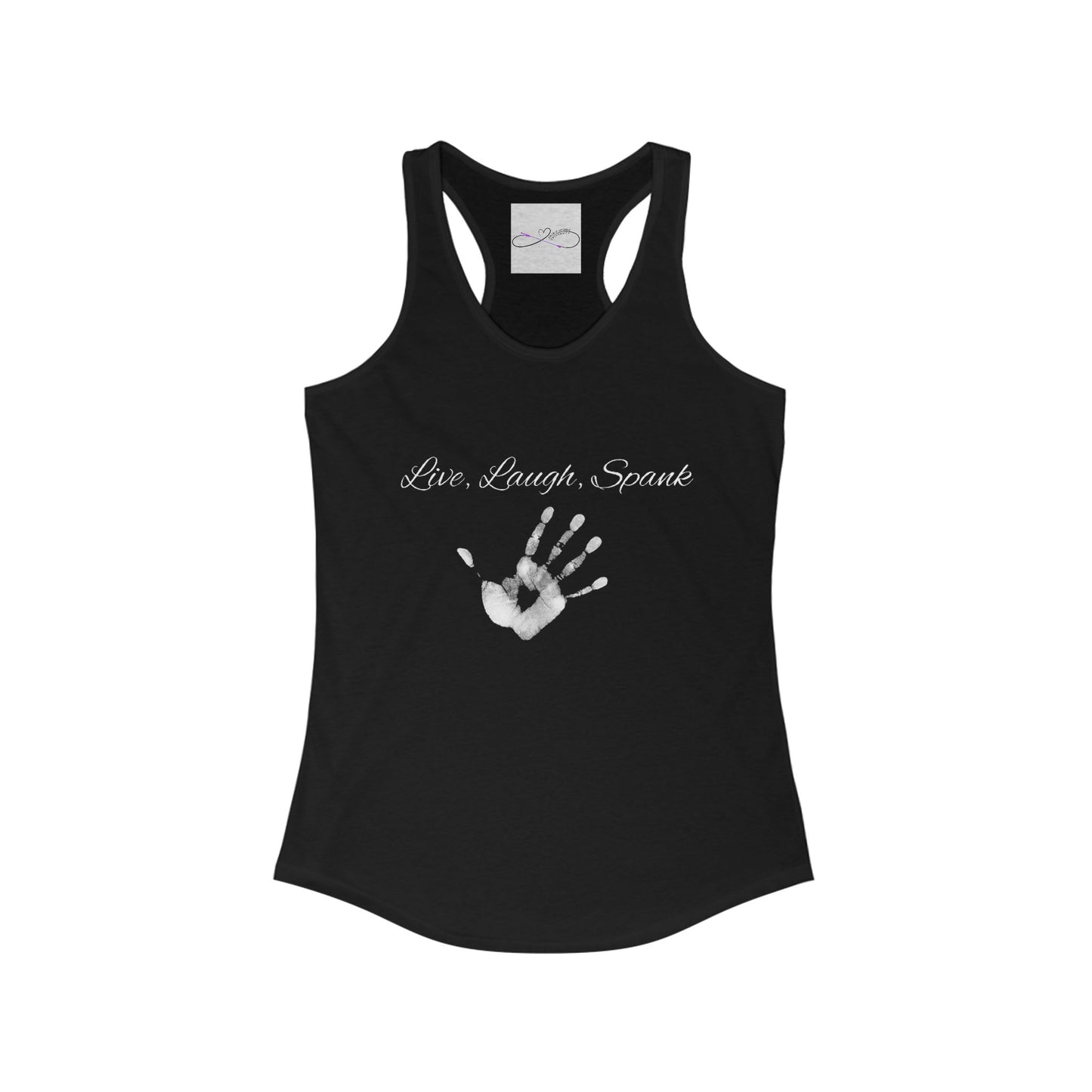 Live, Laugh, Spank Racerback Tank