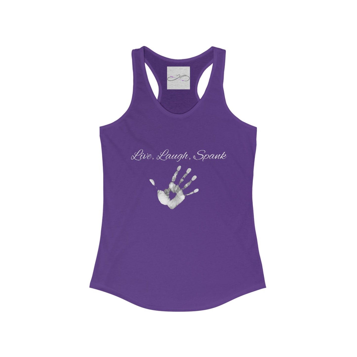 Live, Laugh, Spank Racerback Tank