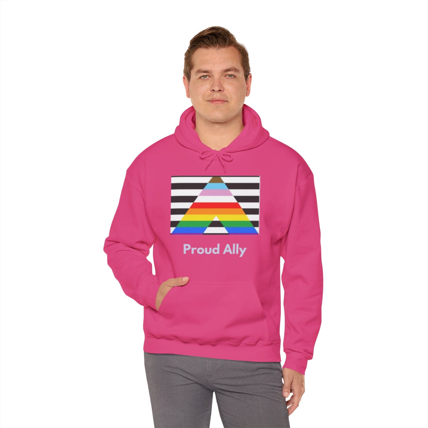 Proud Ally Unisex Hooded Sweatshirt