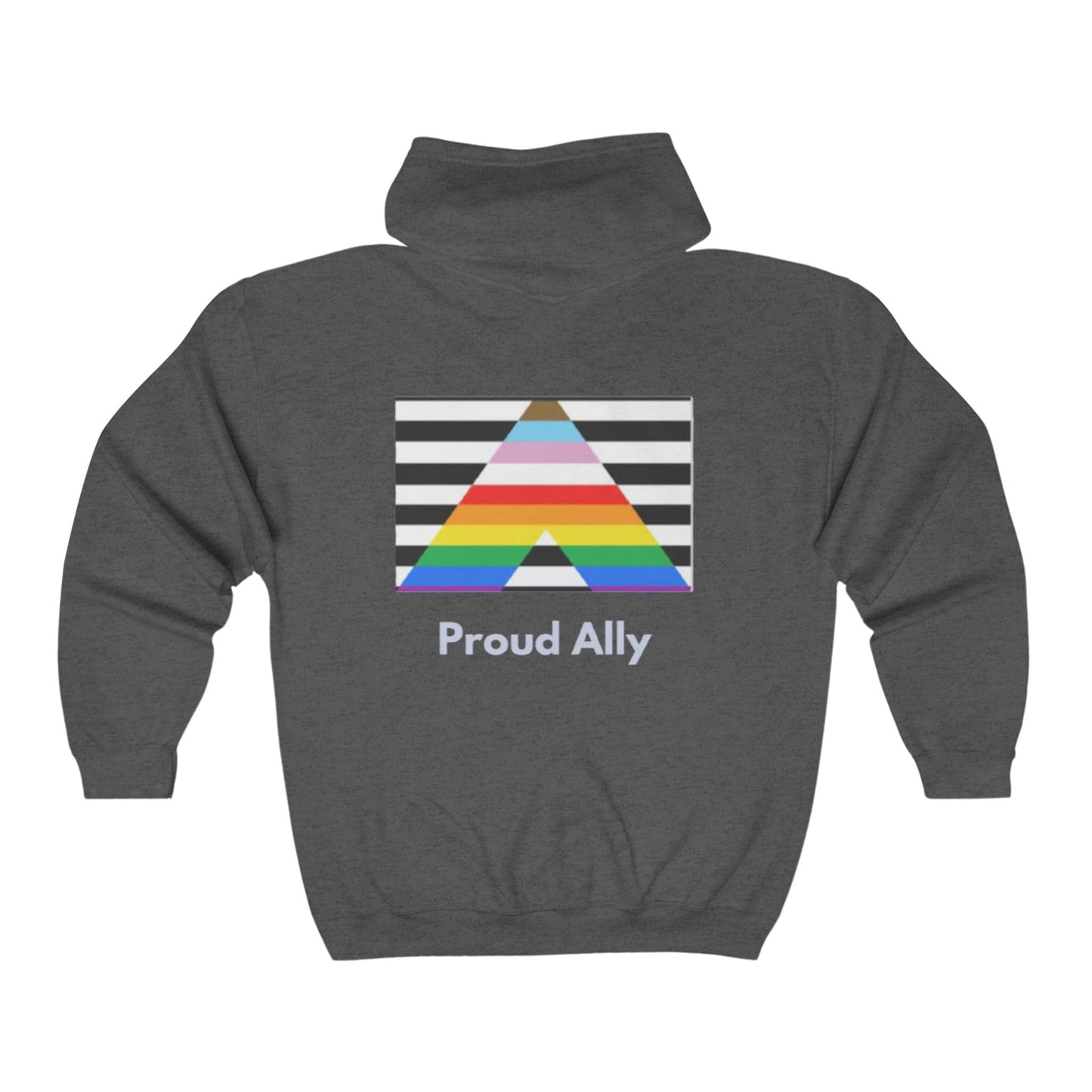 Proud Ally Unisex Full Zip Hooded Sweatshirt