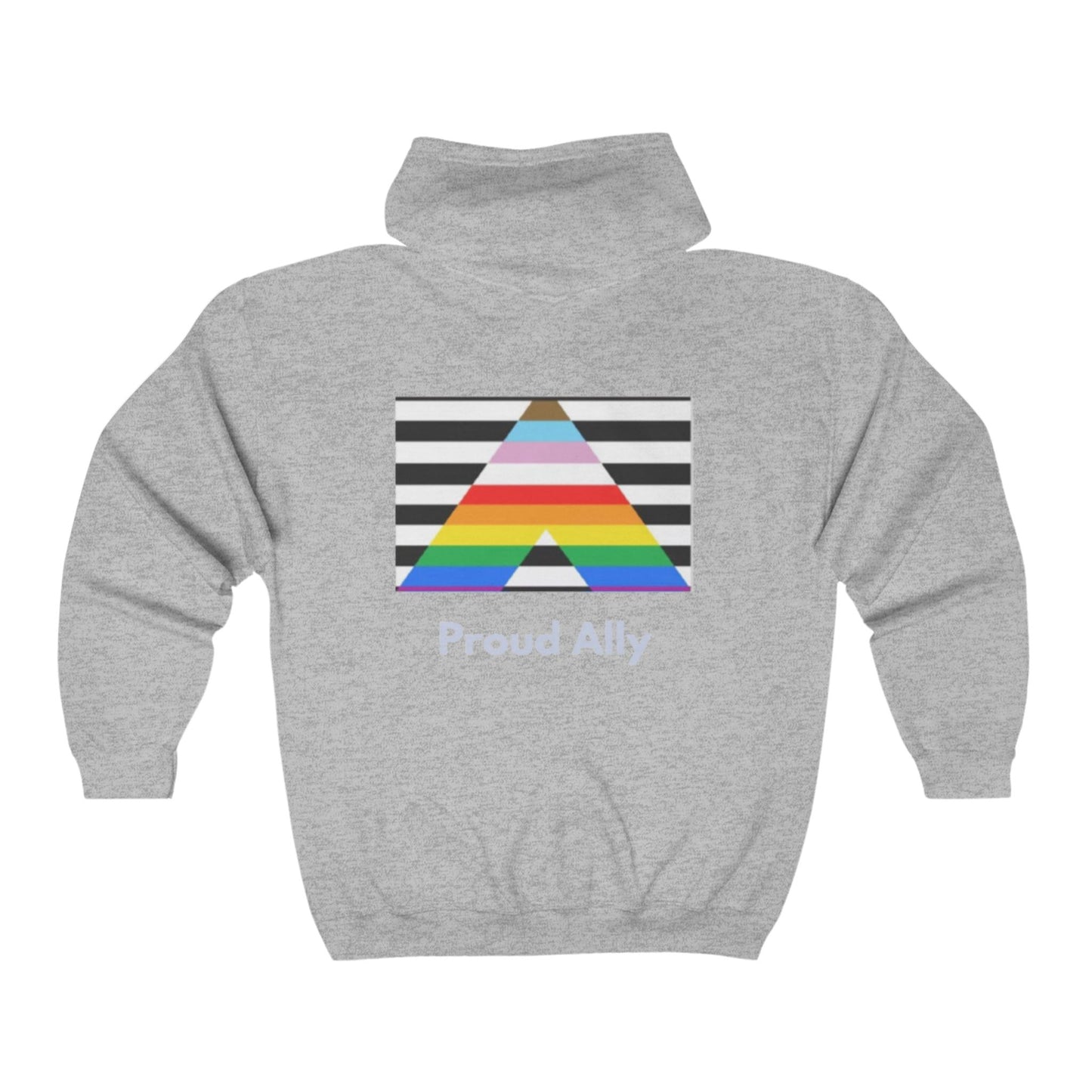 Proud Ally Unisex Full Zip Hooded Sweatshirt