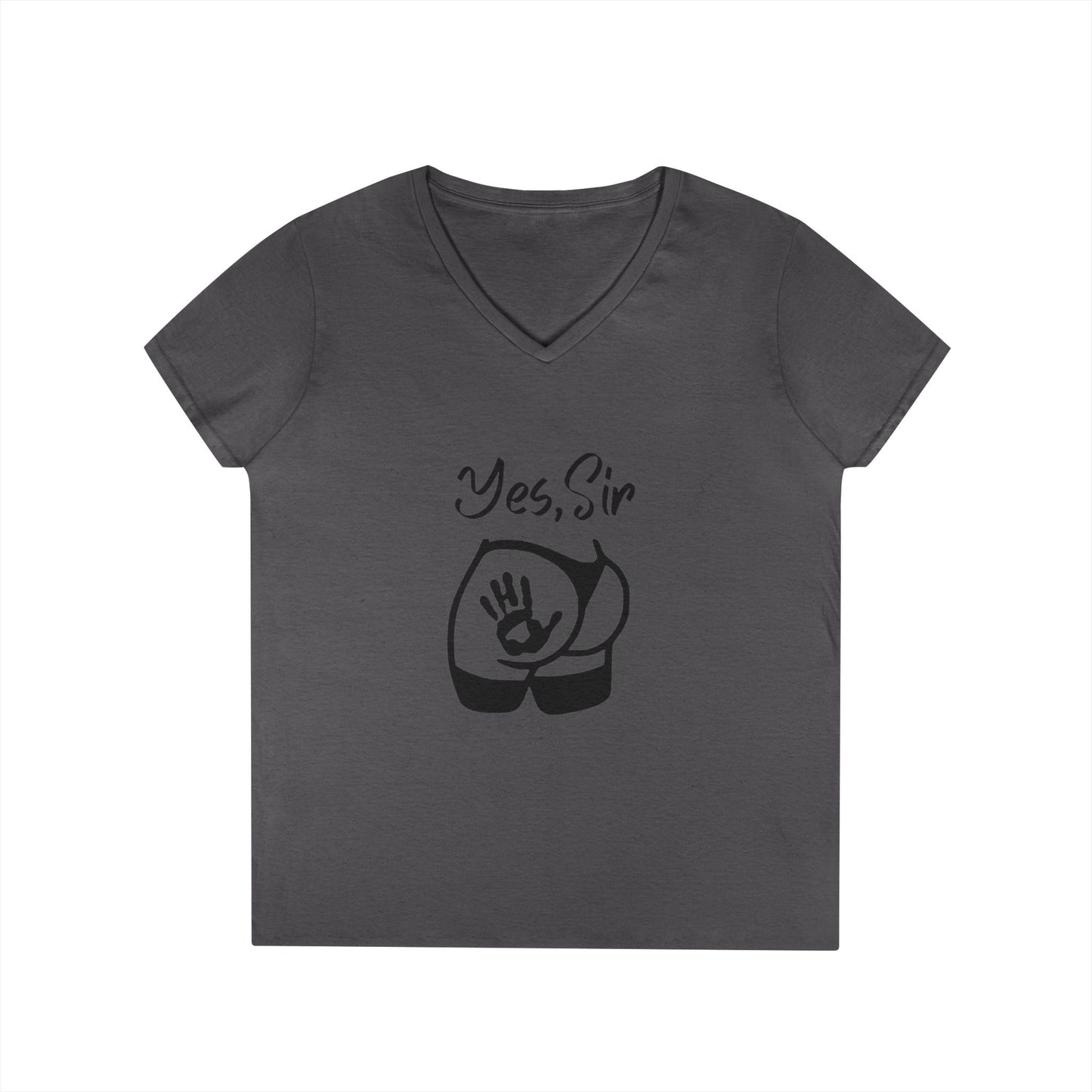 Yes, Sir  V-Neck T-Shirt