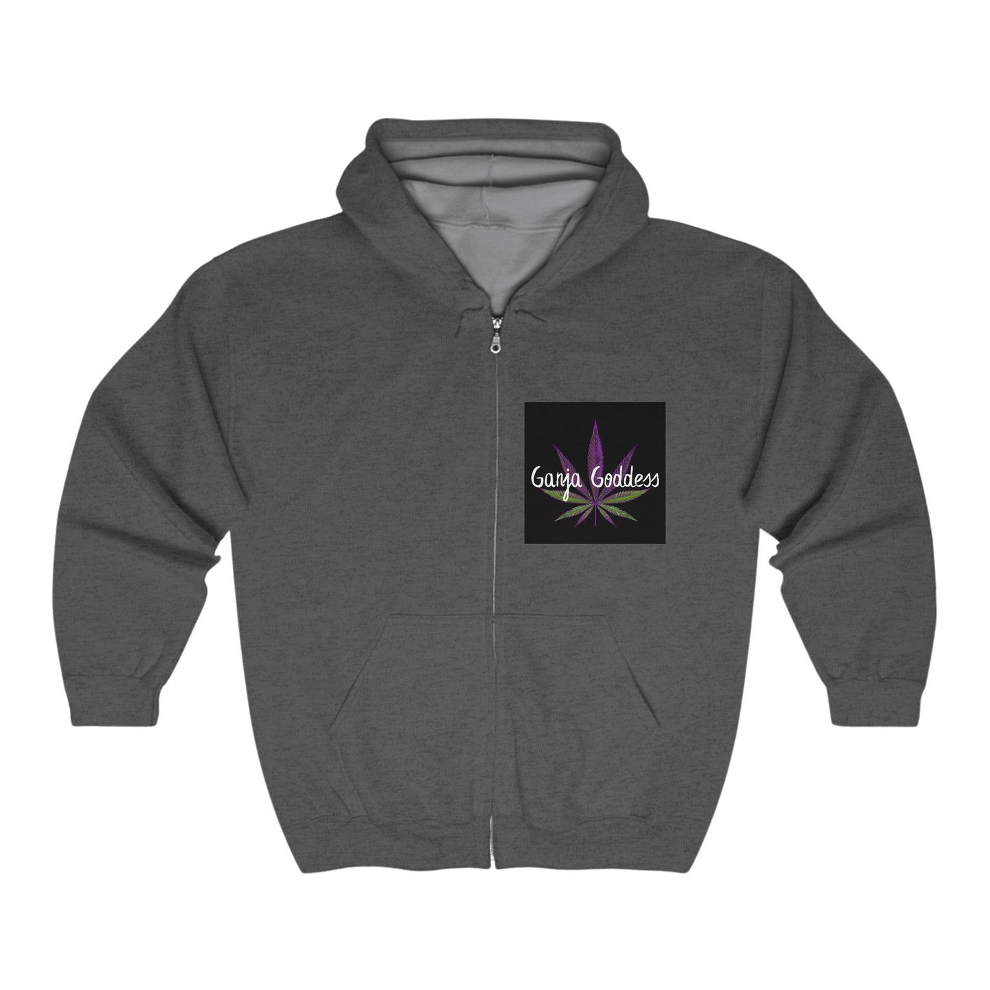 Ganja Goddess Unisex Full Zip Hooded Sweatshirt