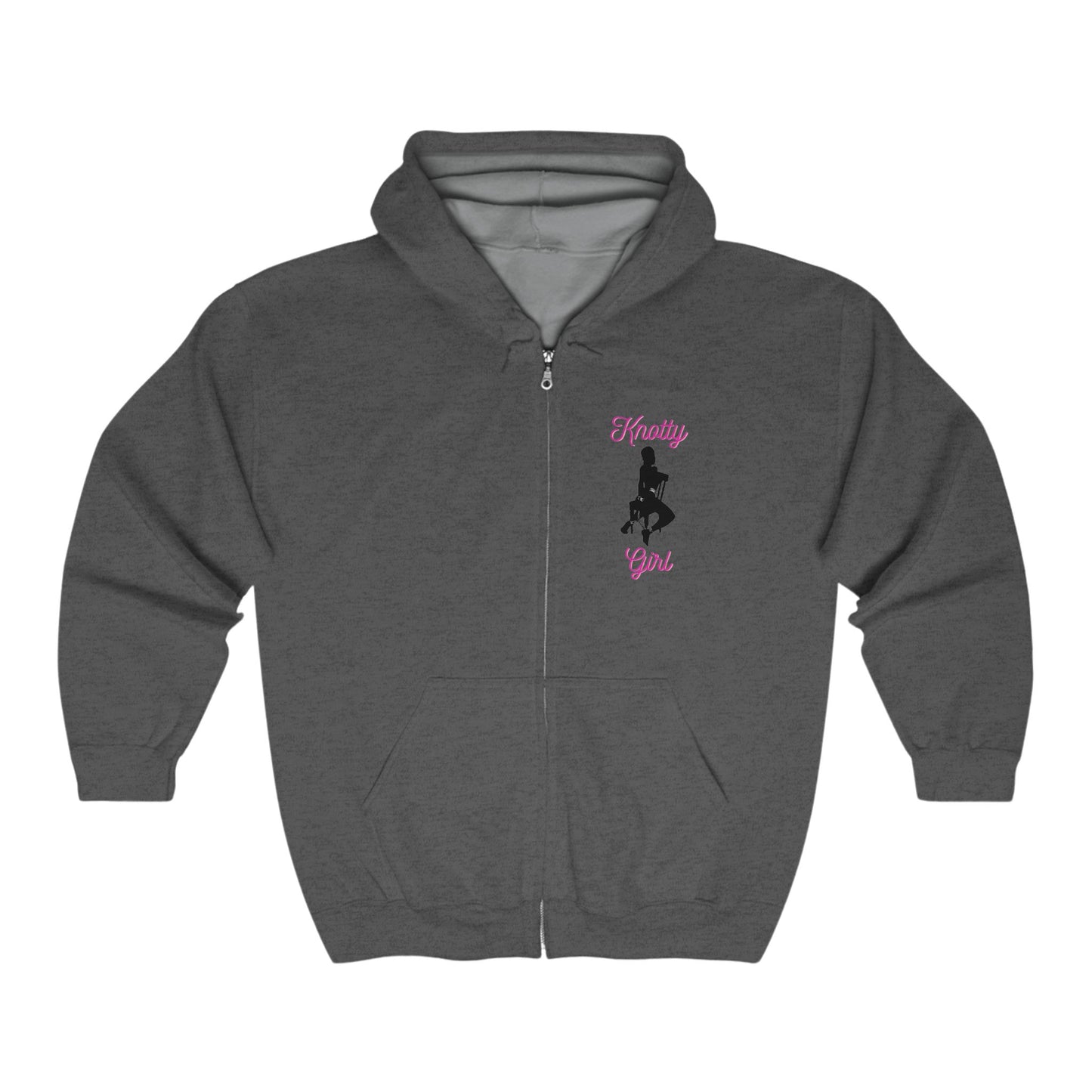 Knotty Girl Unisex Full Zip Hooded Sweatshirt