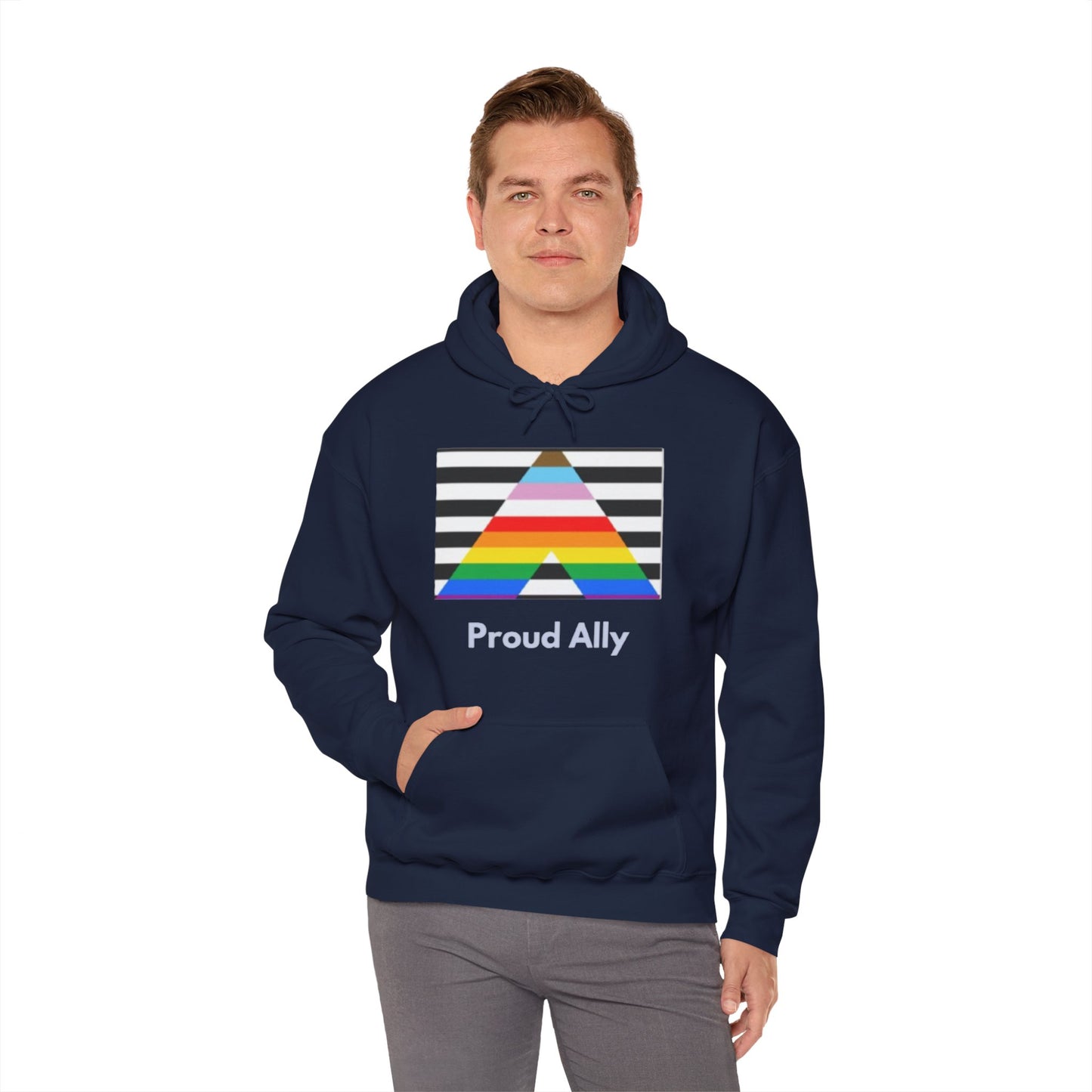 Proud Ally Unisex Hooded Sweatshirt