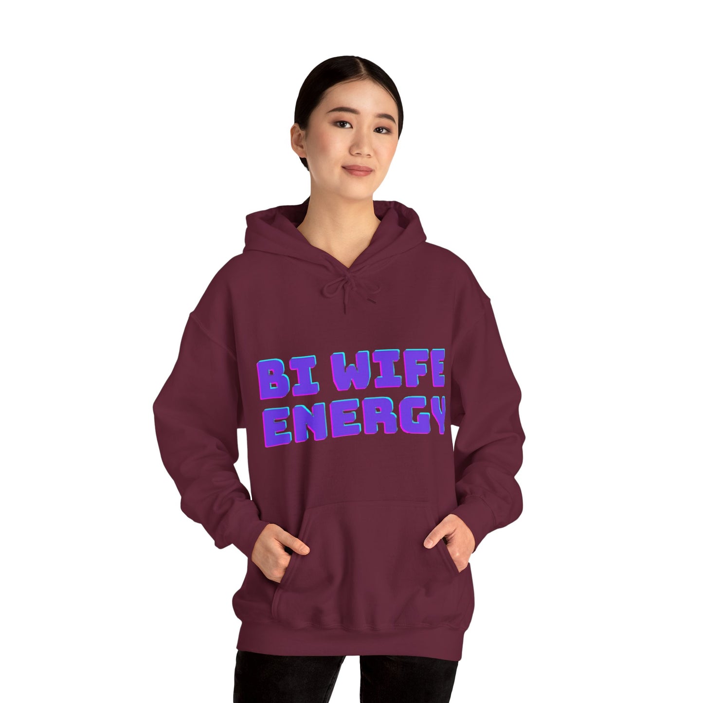 Bi Wife Energy Unisex Hooded Sweatshirt