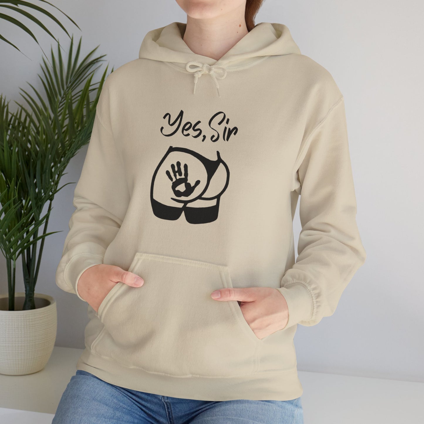 Yes Sir Unisex Hooded Sweatshirt