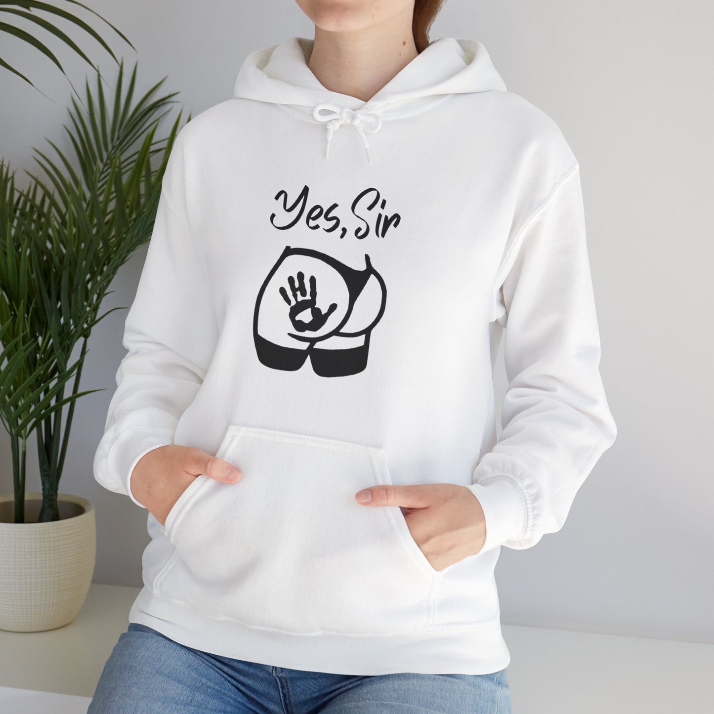 Yes Sir Unisex Hooded Sweatshirt