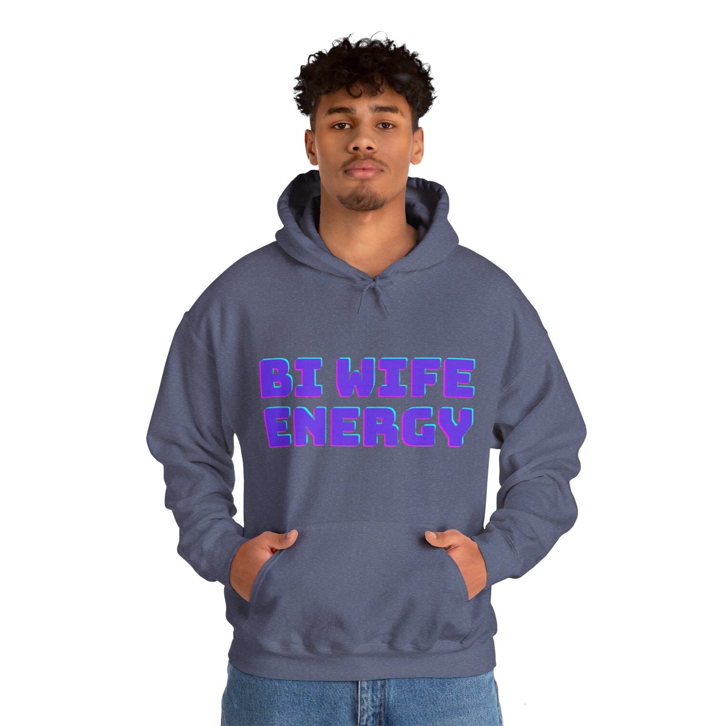 Bi Wife Energy Unisex Hooded Sweatshirt