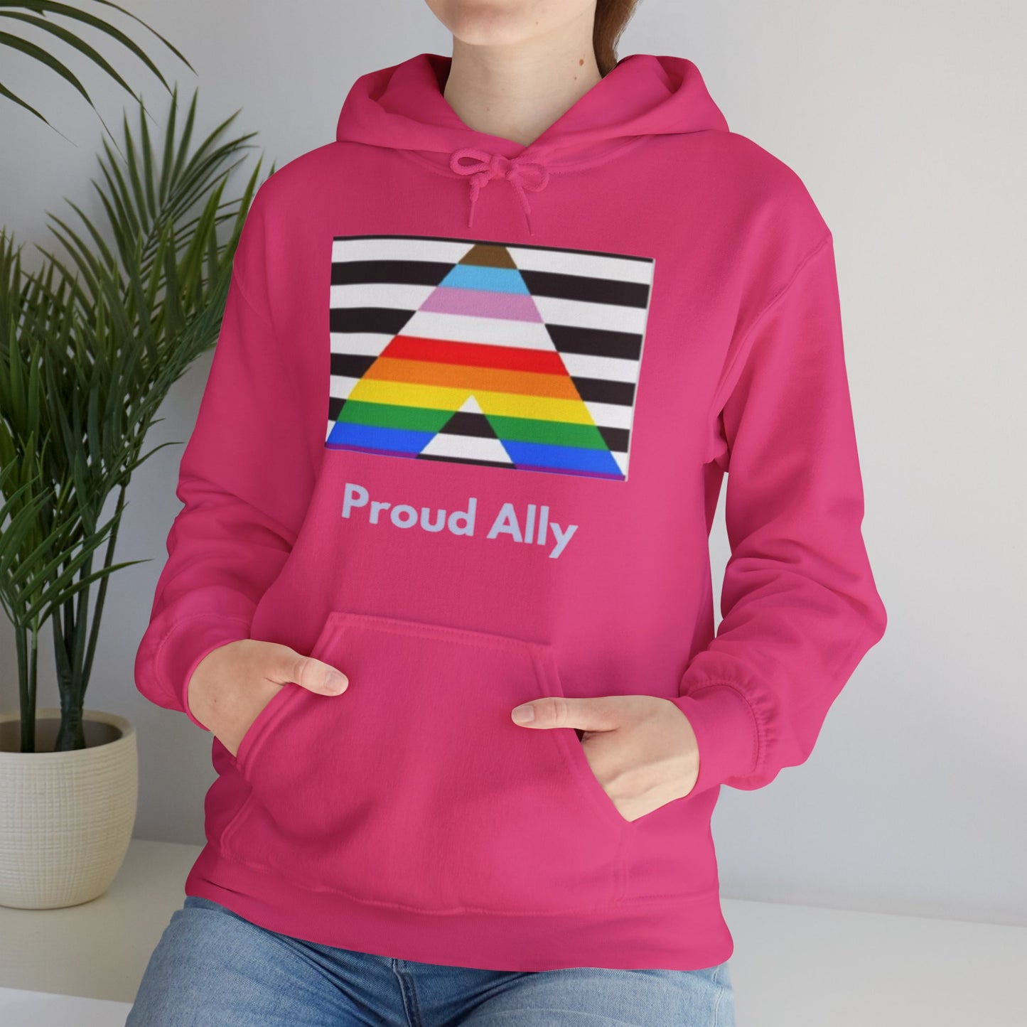 Proud Ally Unisex Hooded Sweatshirt