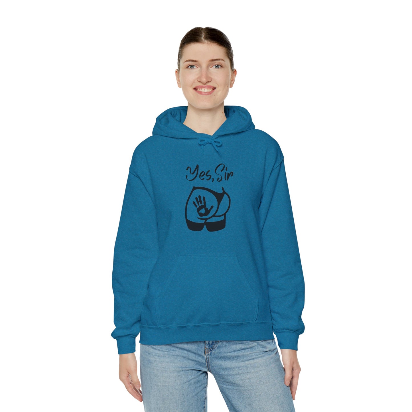 Yes Sir Unisex Hooded Sweatshirt