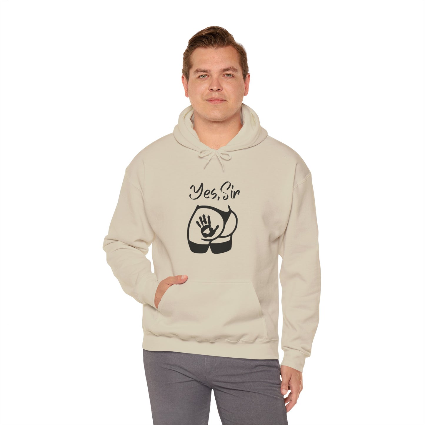 Yes Sir Unisex Hooded Sweatshirt