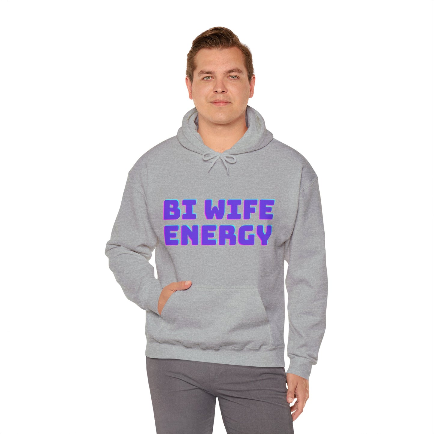 Bi Wife Energy Unisex Hooded Sweatshirt