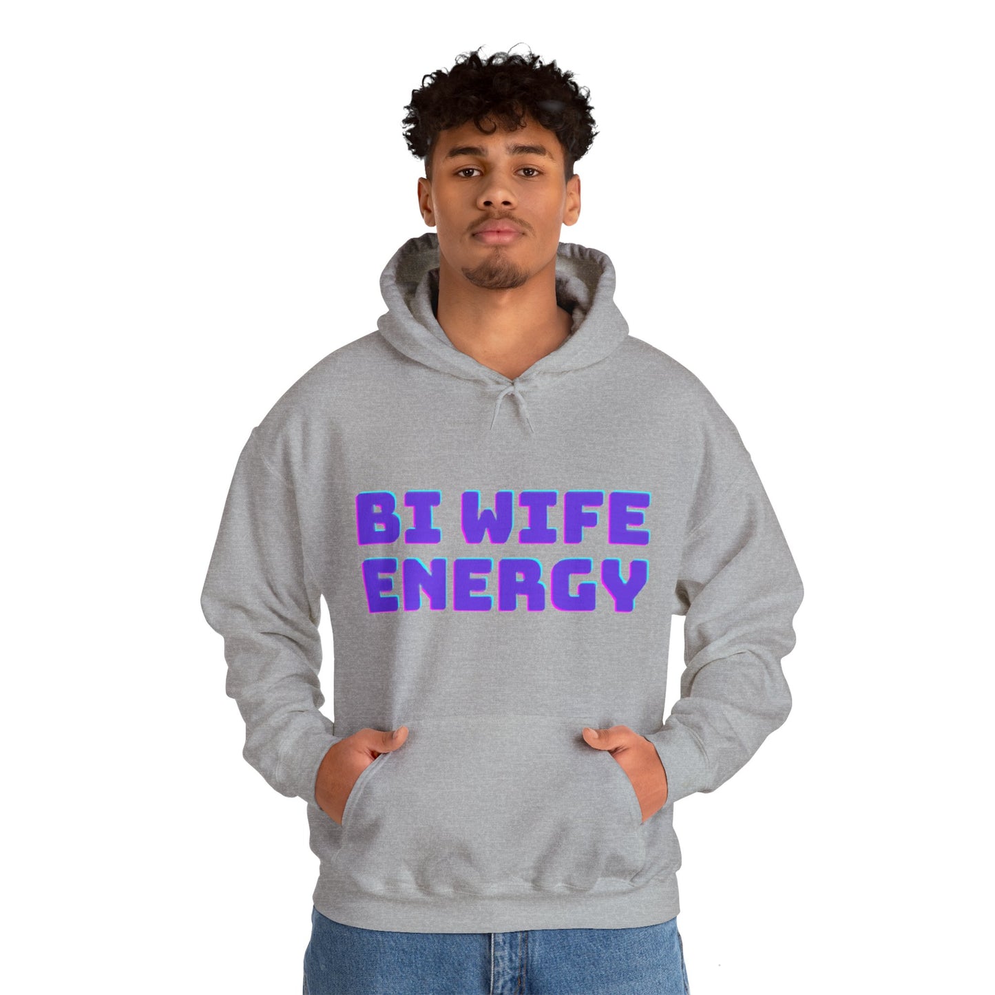 Bi Wife Energy Unisex Hooded Sweatshirt